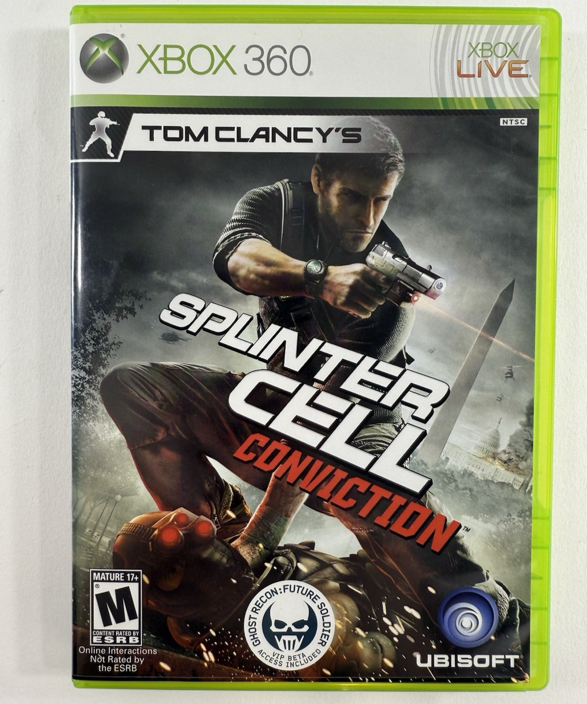 Tom Clancy's Splinter Cell: Conviction (Xbox 360, 2010) Game Case Manual Insert