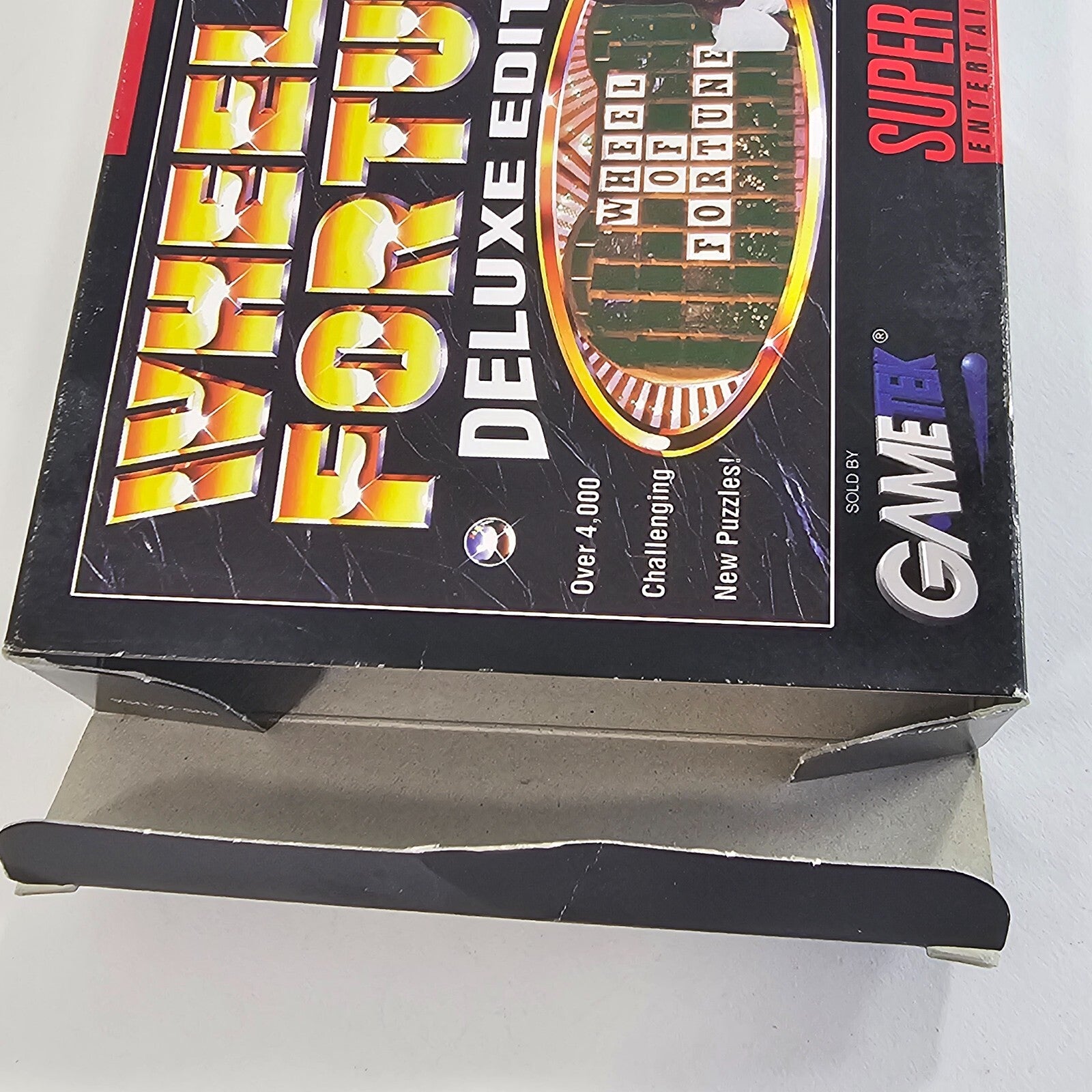 Wheel of Fortune Deluxe Edition (Super Nintendo, 1993) Game Box Manual Insert
