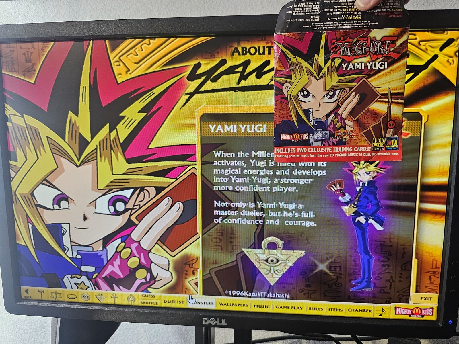 Yu-Gi-Oh! McDonald's Mighty Kids Meal Yami Yugi Music To Duel By CD (No Cards)