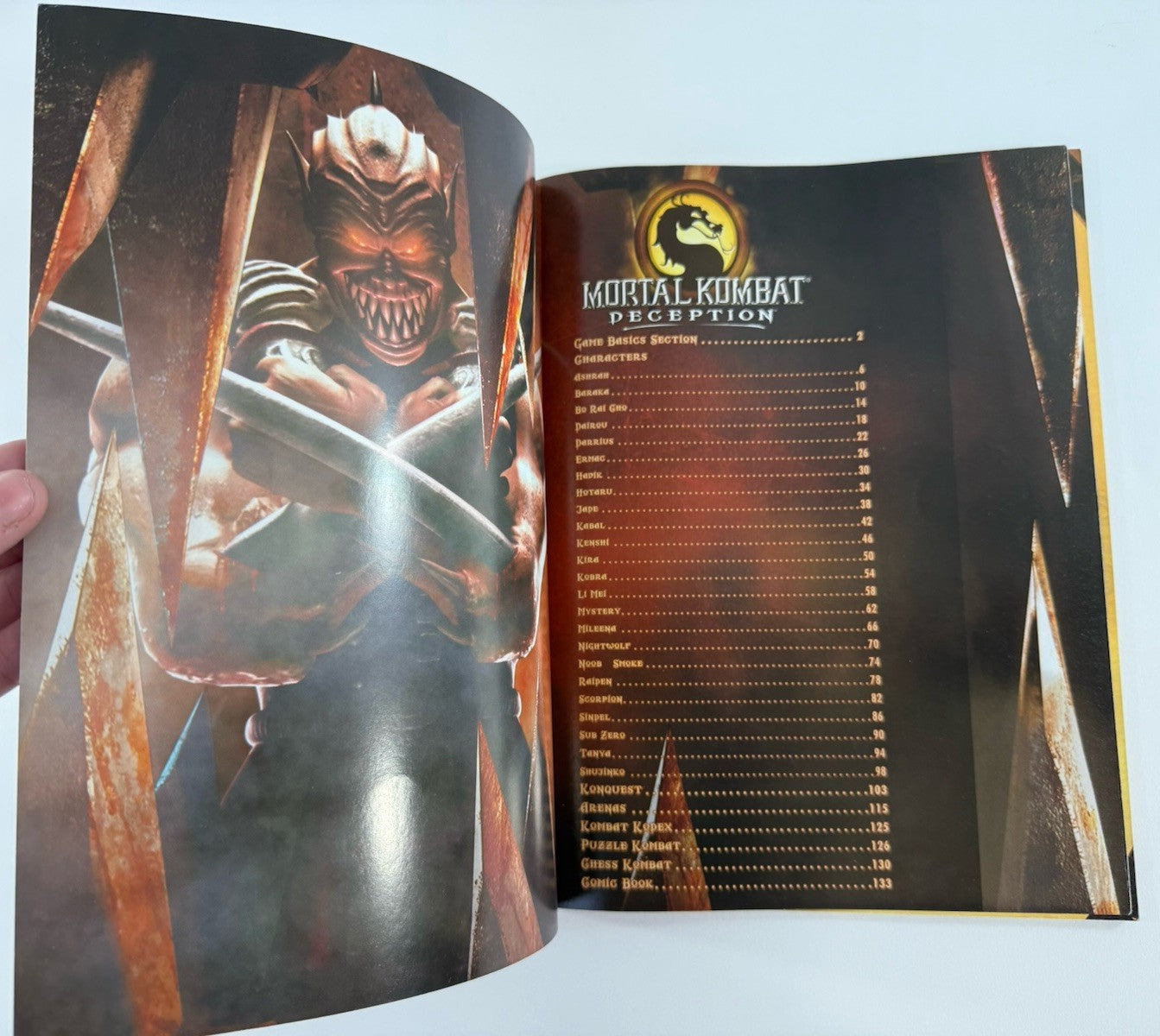 Mortal Kombat Deception Strategy Guide (Paperback, 2004) with Poster Brady Games