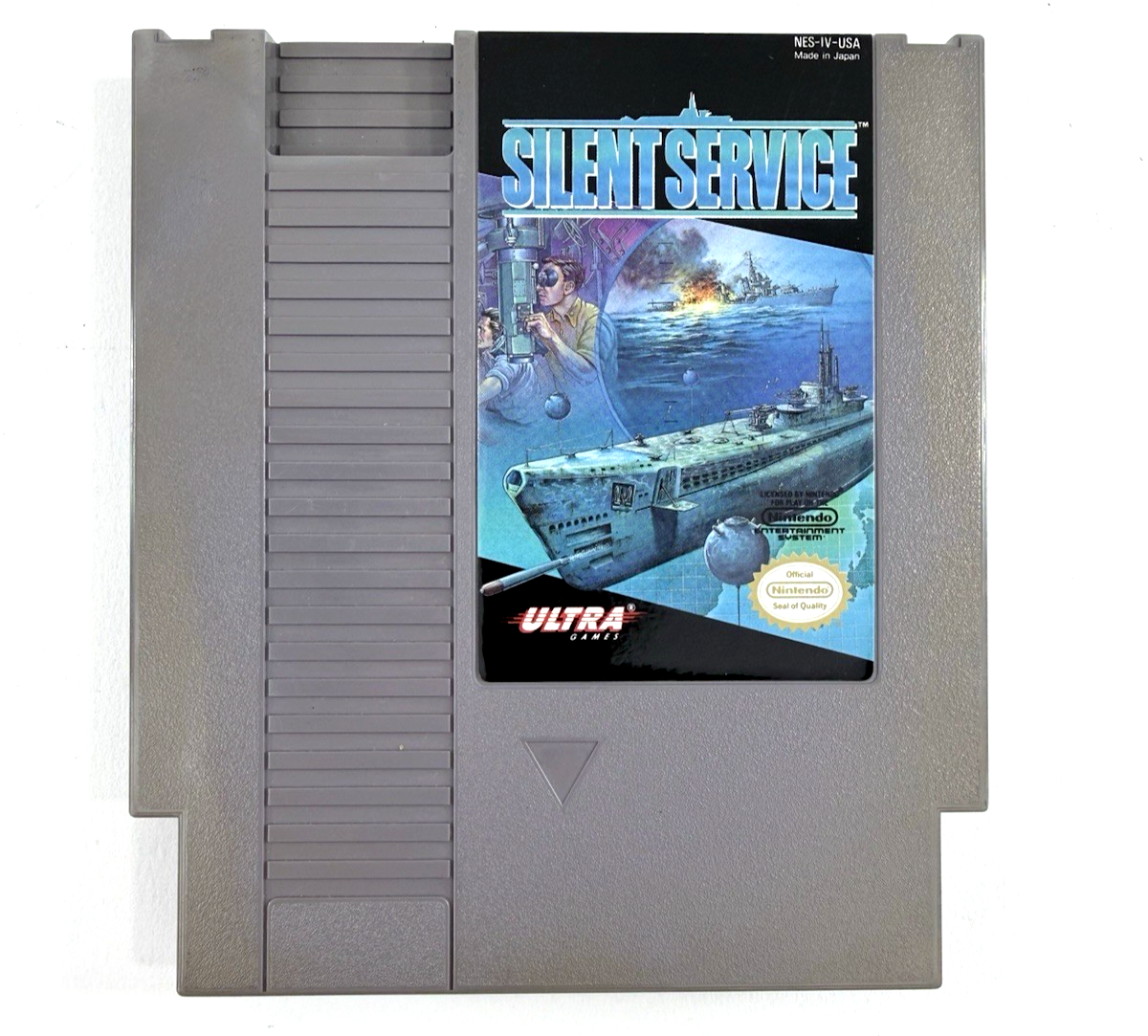 Silent Service (Nintendo Entertainment System, 1989) Game and Manual - Tested