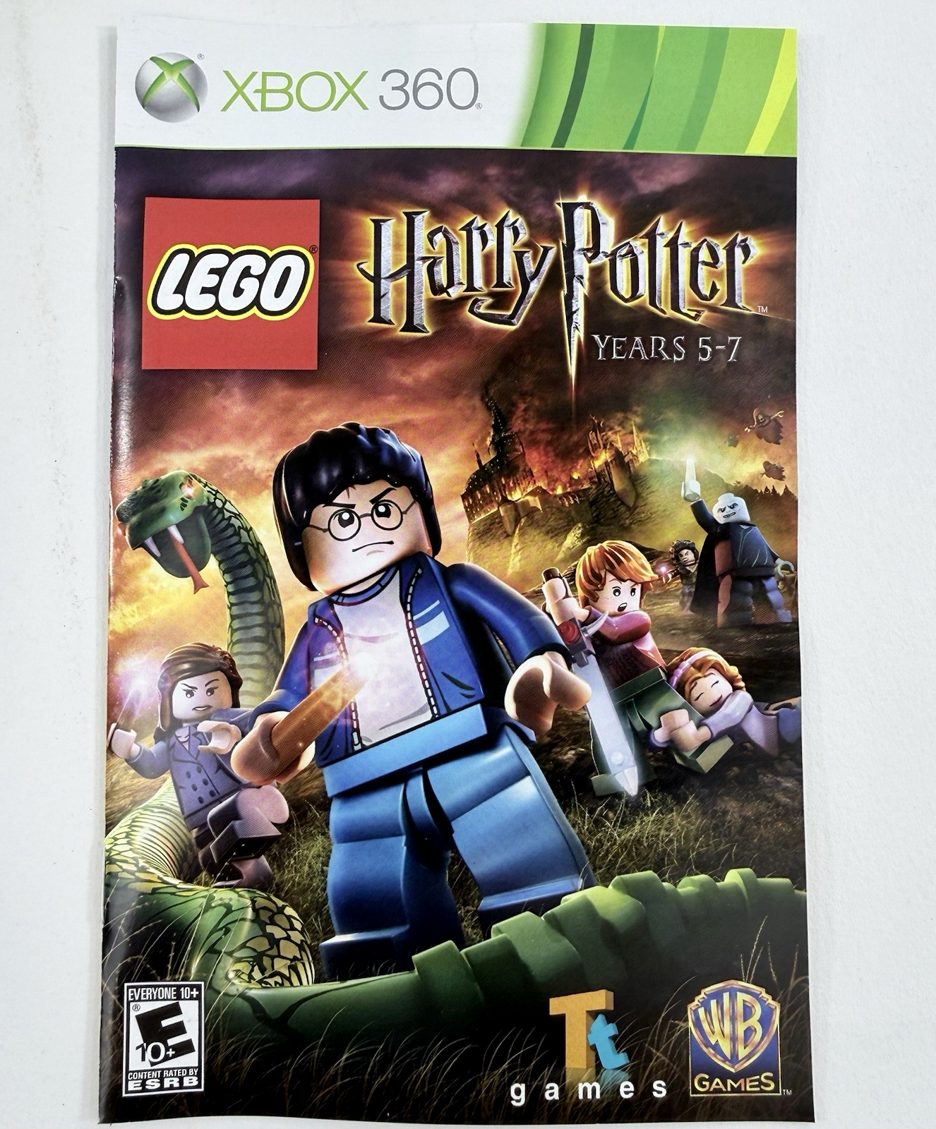 LEGO Harry Potter: Years 5-7 (Microsoft Xbox 360, 2011) Game Case Manual -Tested