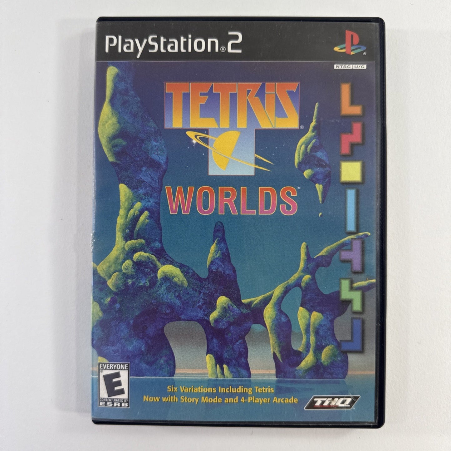 Tetris Worlds (Sony PlayStation 2, PS2, 2002) Game and Case
