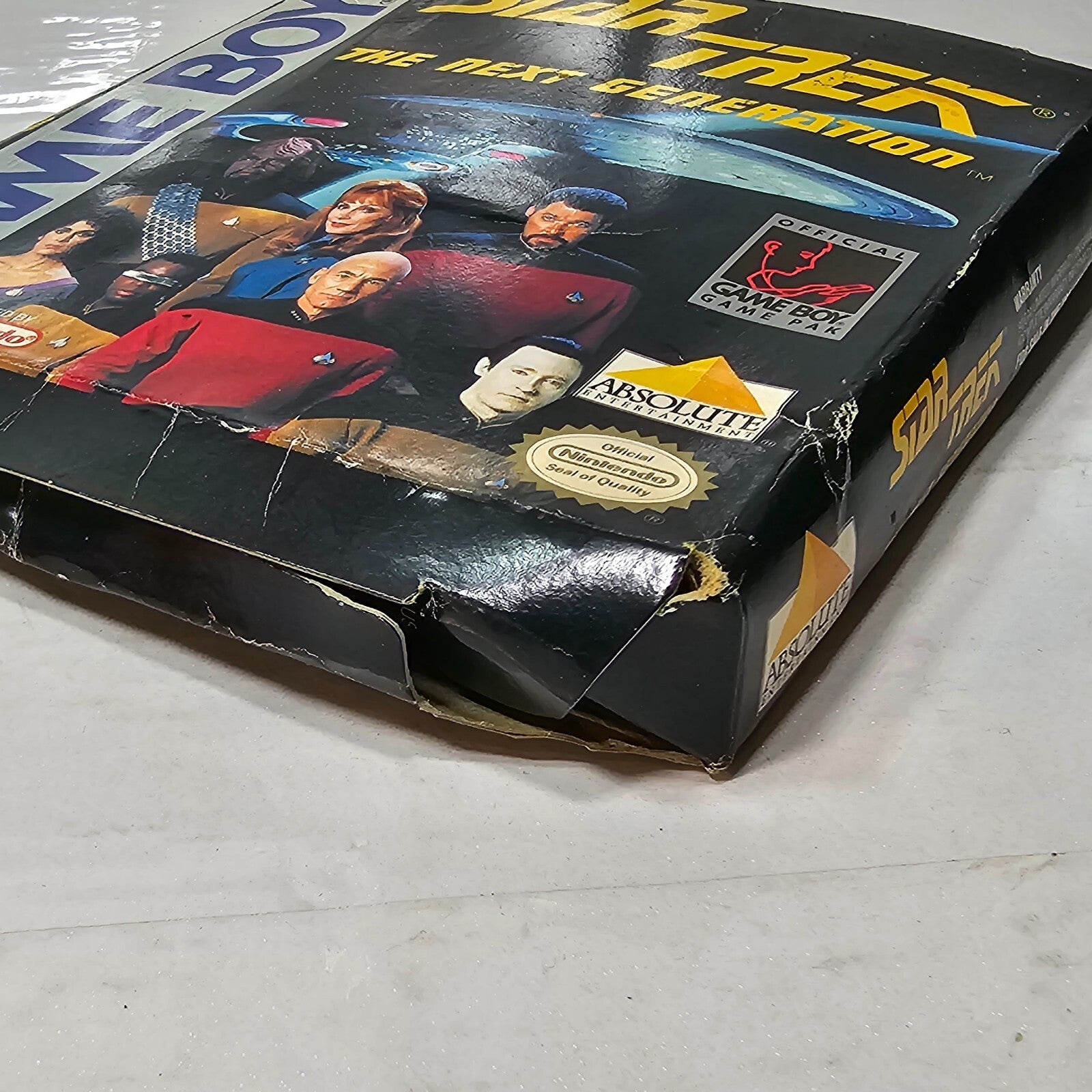 Star Trek The Next Generation (Gameboy, 1993) Game, Box, Manual, Inserts