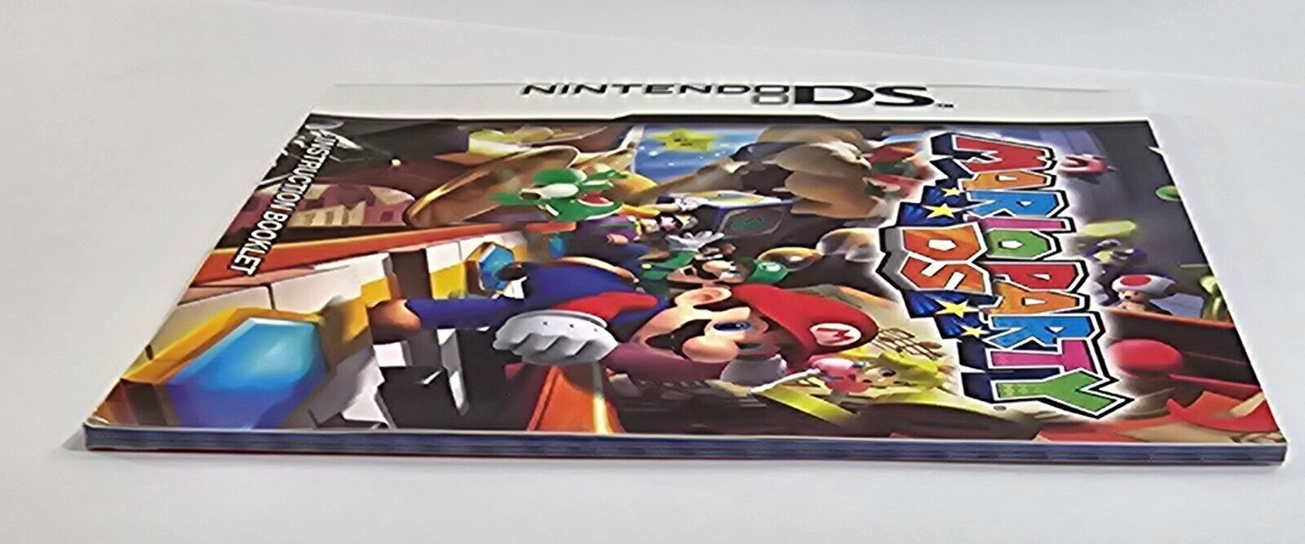 Mario Party DS (Nintendo DS, 2007) Case, Manual, Inserts Only - No Game