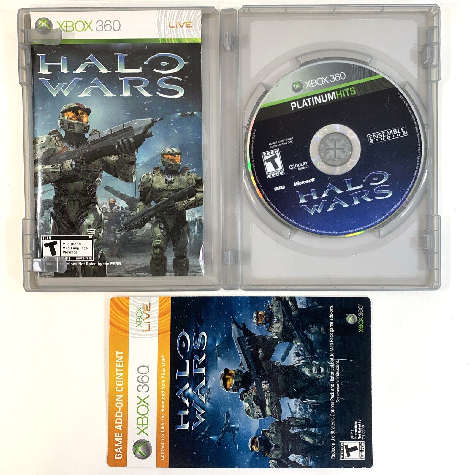 Halo Wars: Platinum Hits (Xbox 360, 2009) and Prima Official Strategy Guide