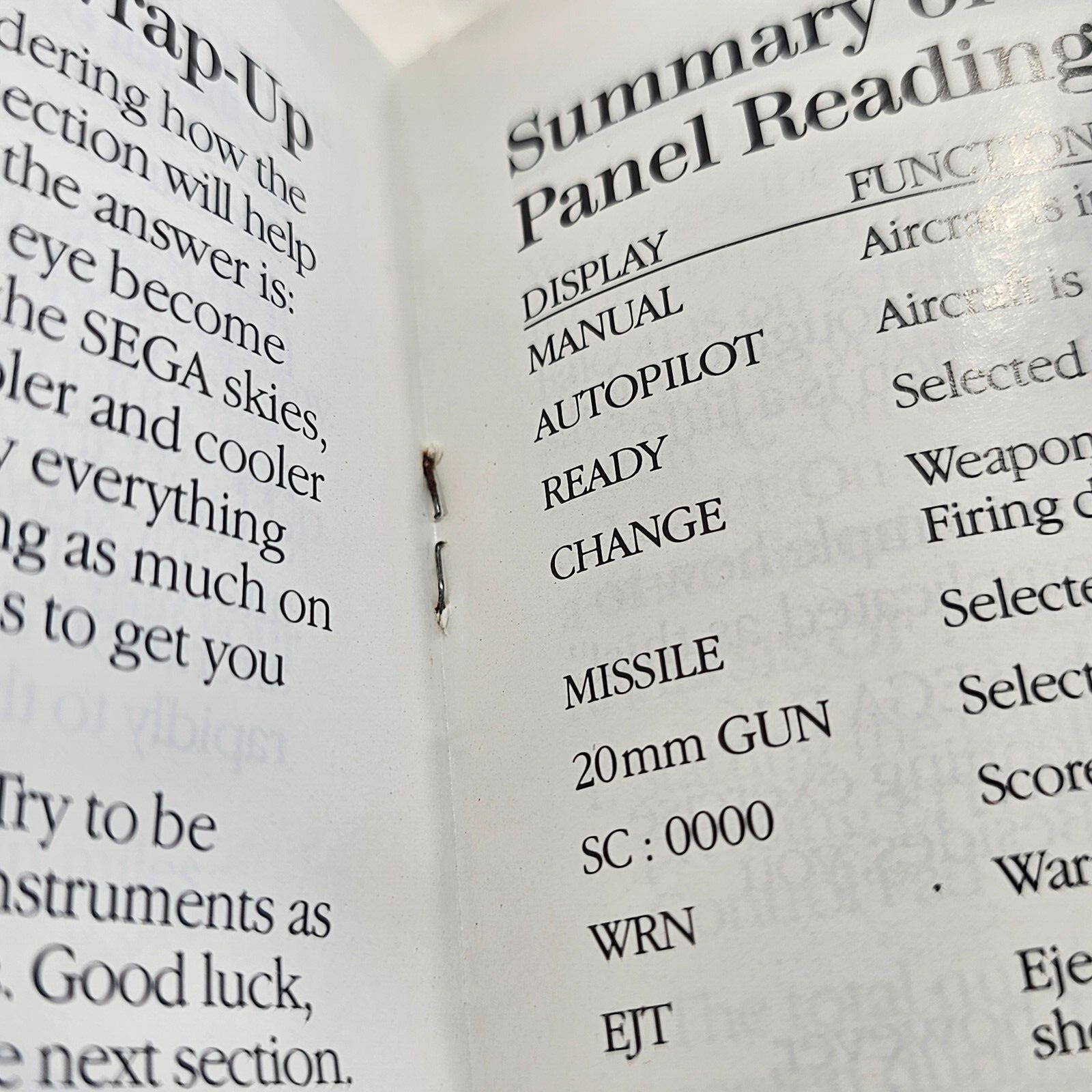 F-16 Fighting Falcon (Sega Master System, 1986) Game Card, Case, Manual - Tested