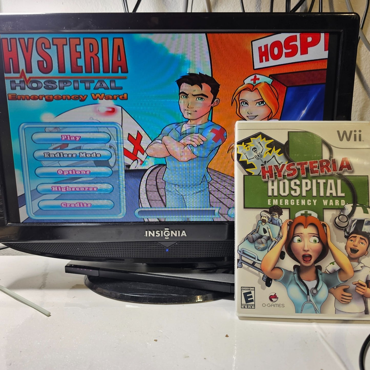 Hysteria Hospital: Emergency Ward (Nintendo Wii, 2009) Game Case Manual - Tested