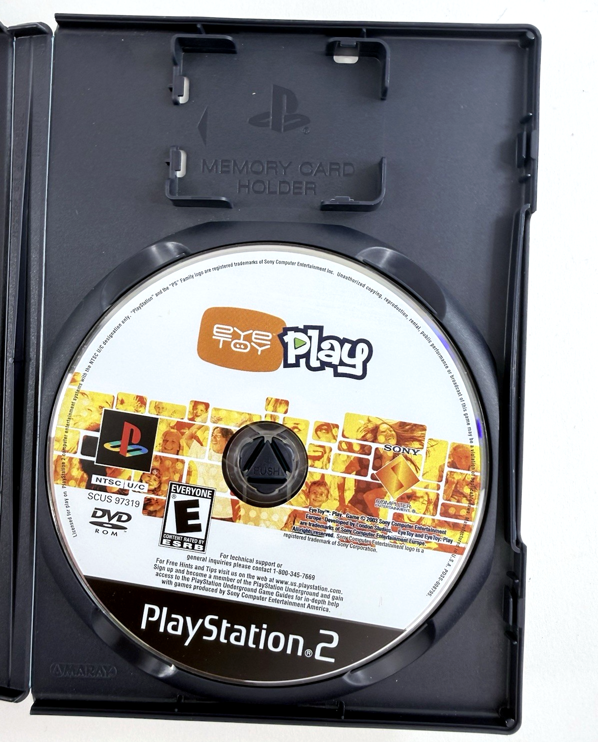 Eye Toy Play (PlayStation 2, 2003) Game, Case, Manual - No Camera - Tested