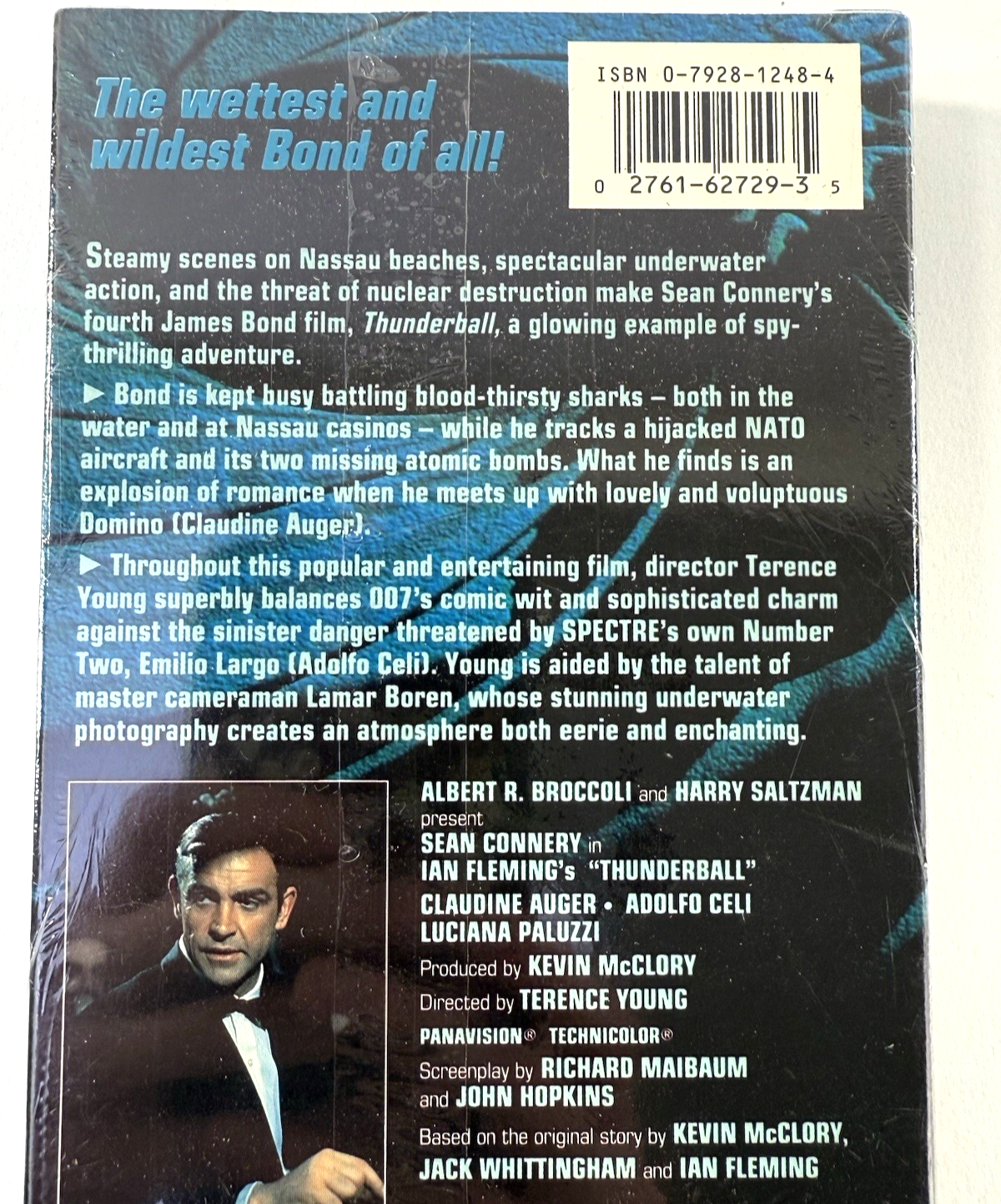 Thunderball (VHS, 1993) New, Factory Sealed Sean Connery James Bond Film