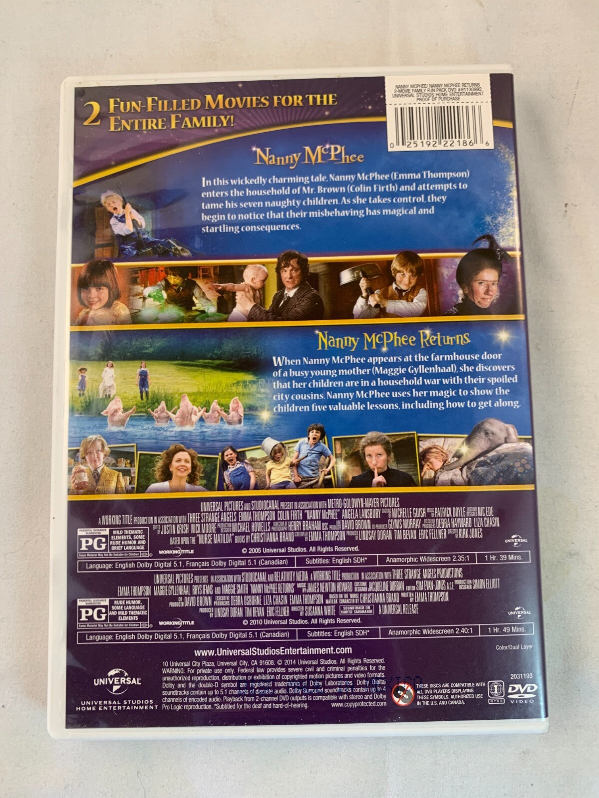 Nanny McPhee 2-Movie Family Fun Pack (DVD, 2010)