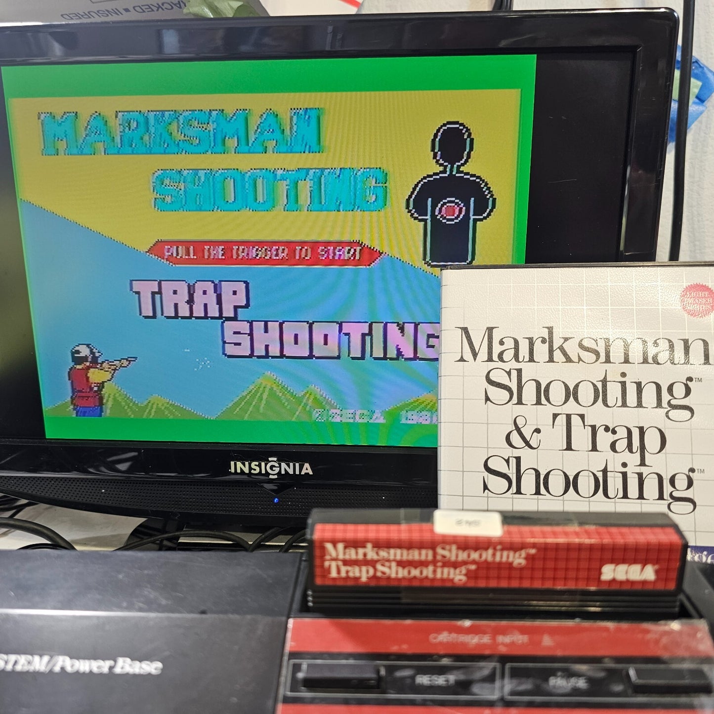 Marksman Shooting/Trap Shooting (Sega Master System, 1987) Game Case Manual