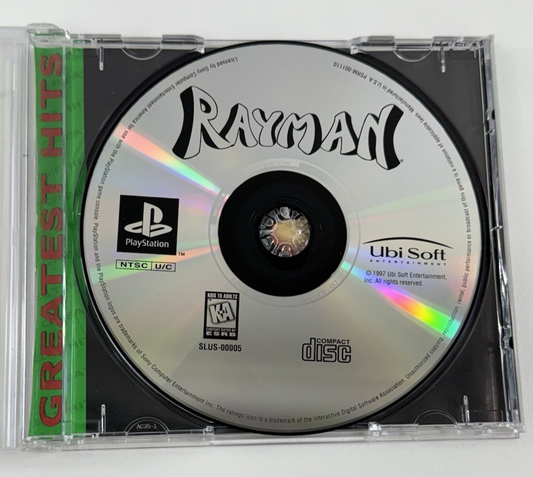 Rayman (Sony PlayStation 1, 1995) Game And Case - No Manual - Tested