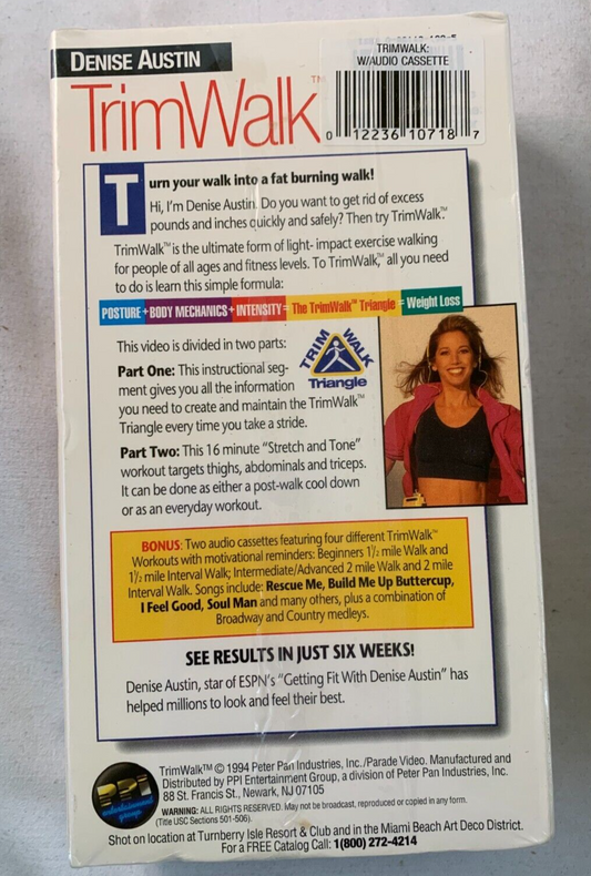Denise Austin - Trimwalk Exercise Program (VHS, 1994) NEW