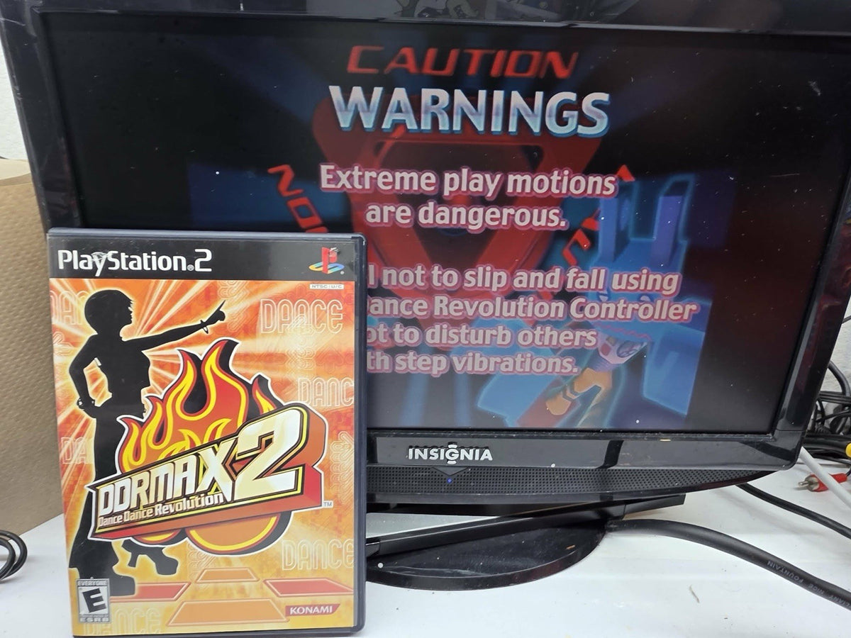 DDRMAX2: Dance Dance Revolution (PlayStation 2, 2003) Game, Case, Manual -Tested