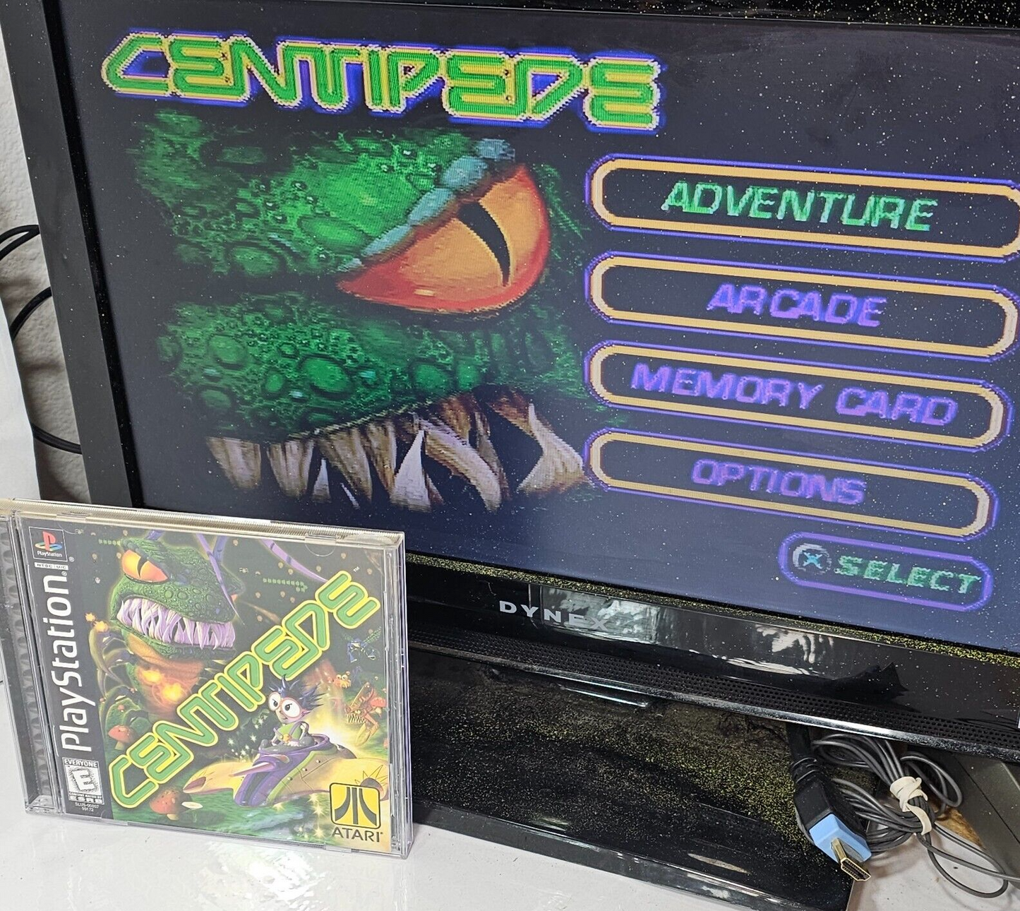 Centipede (Sony PlayStation 1, 1991) Black Label Game Case Manual - Tested