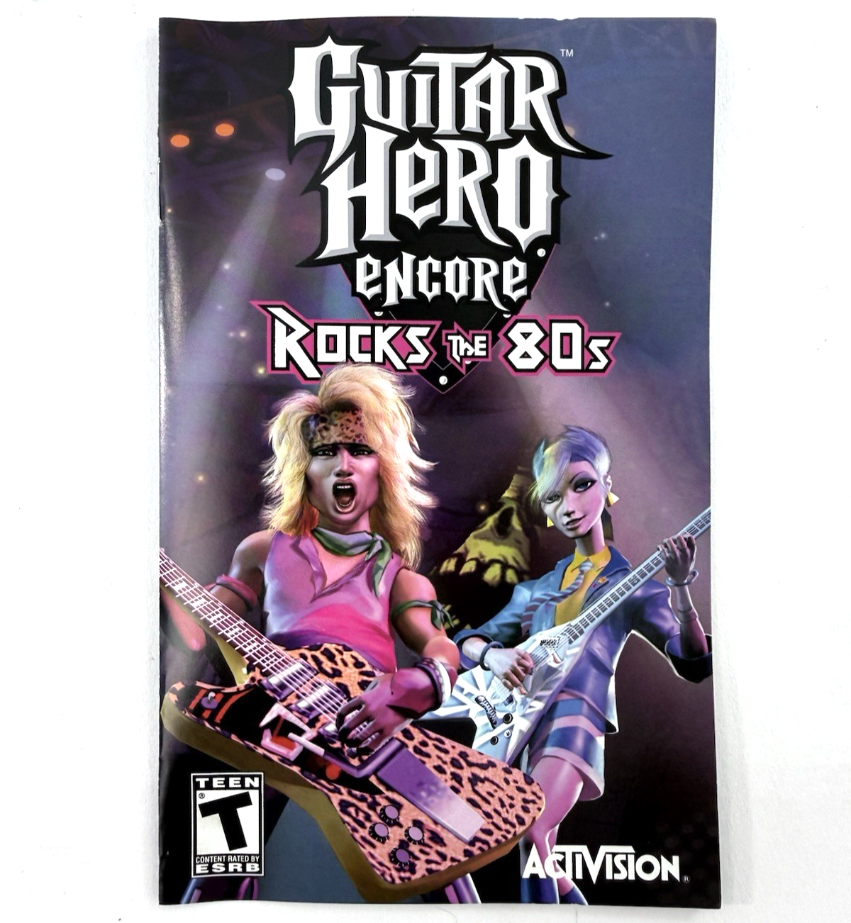 Guitar Hero Encore: Rocks the 80s (Sony PlayStation 2, 2007) Game, Case, Manual
