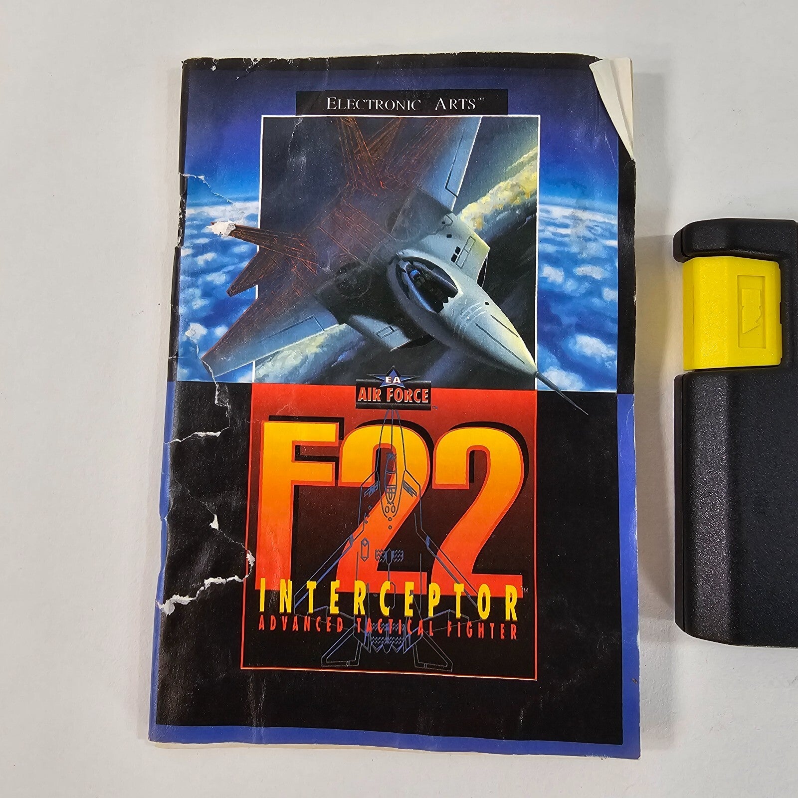 F22 Interceptor (Sega Genesis, 1991) Game and Manual - Tested and Working