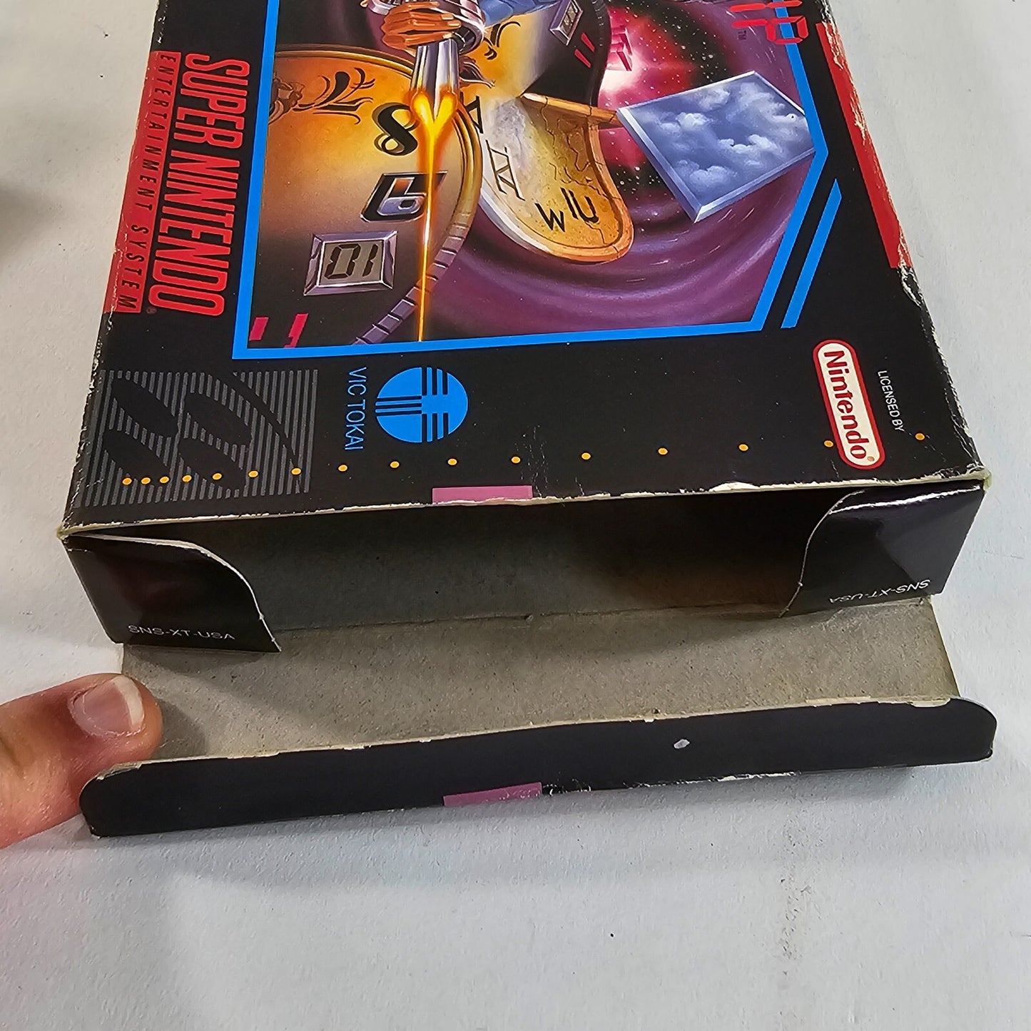 Timeslip (Super Nintendo, 1993) Replacement Box and Manual - No Game