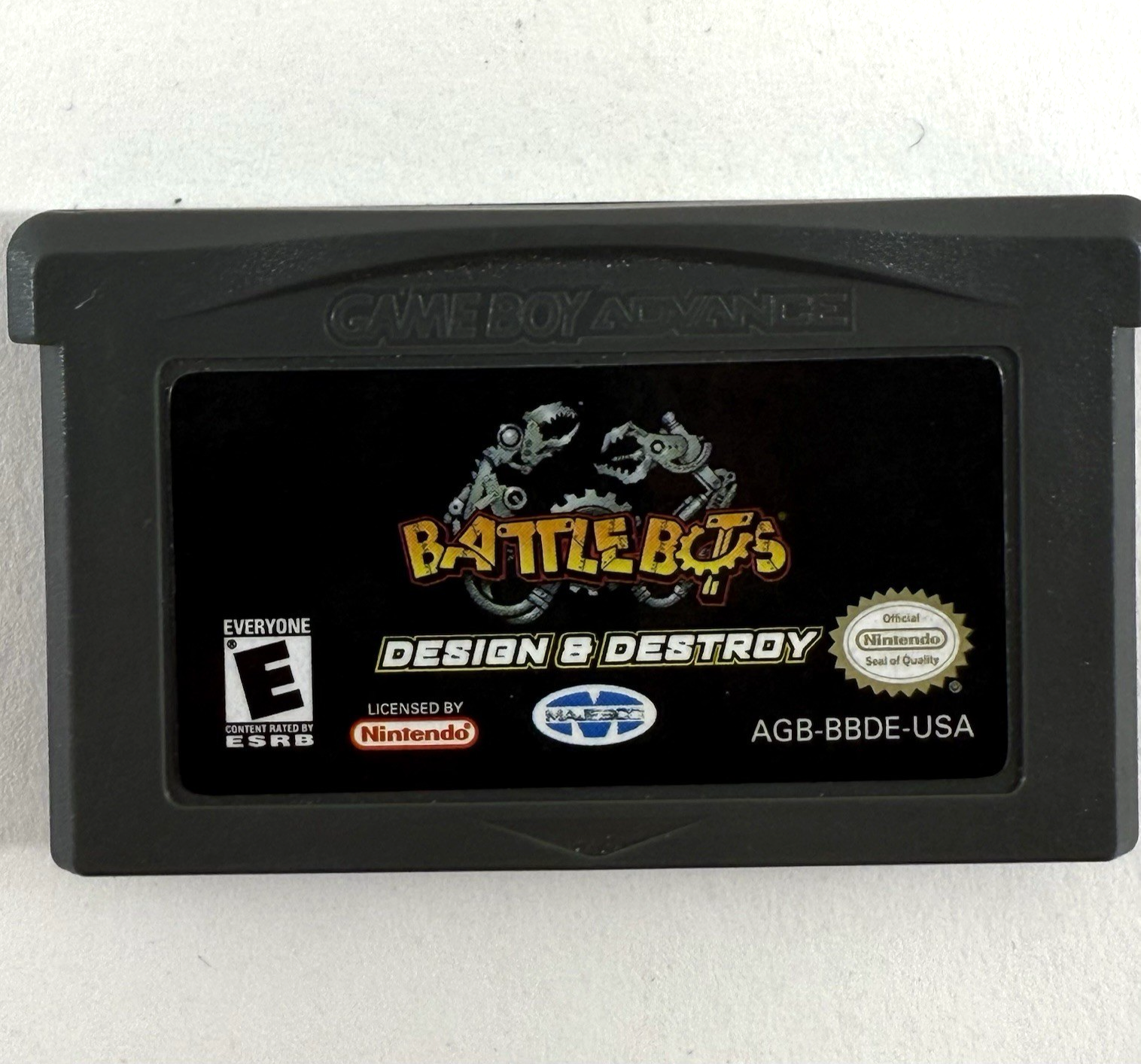 BattleBots: Design & Destroy (Nintendo GameBoy Advance, 2003) Game Cartridge