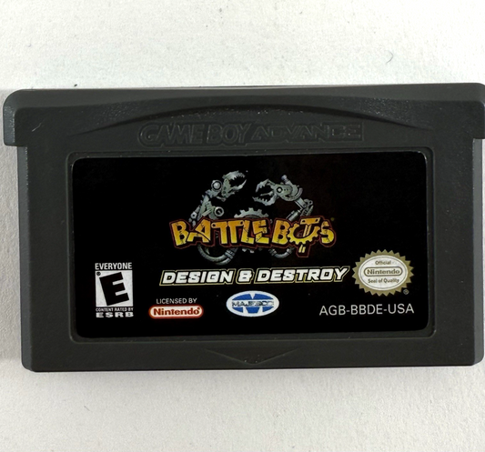 BattleBots: Design & Destroy (Nintendo GameBoy Advance, 2003) Game Cartridge