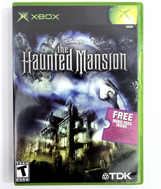 The Haunted Mansion (Xbox, 2003) Game, Case, Manual, Reg. Card, Ticket - Tested
