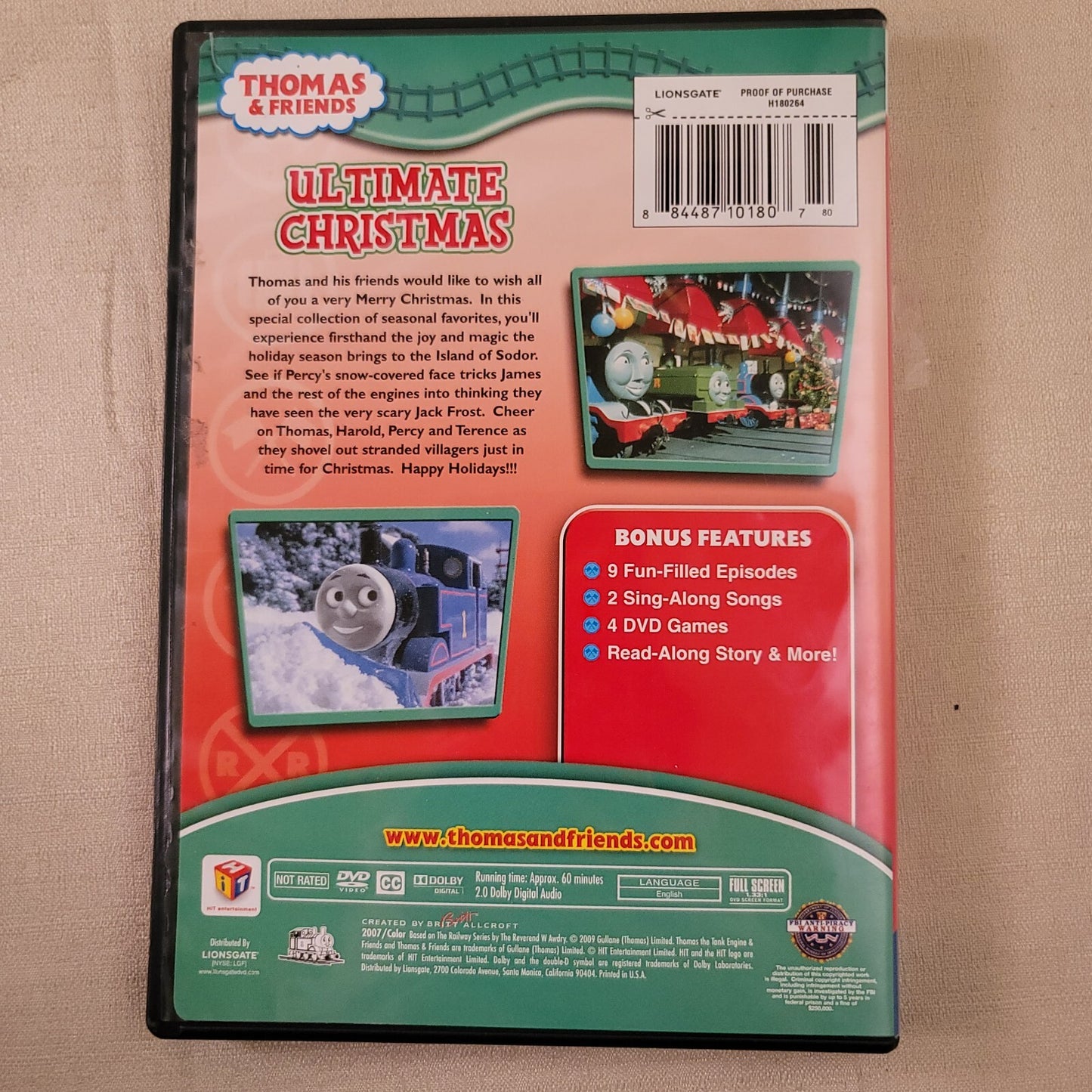 Thomas and Friends: Ultimate Christmas (DVD bundle) Animals Aboard! - Tested
