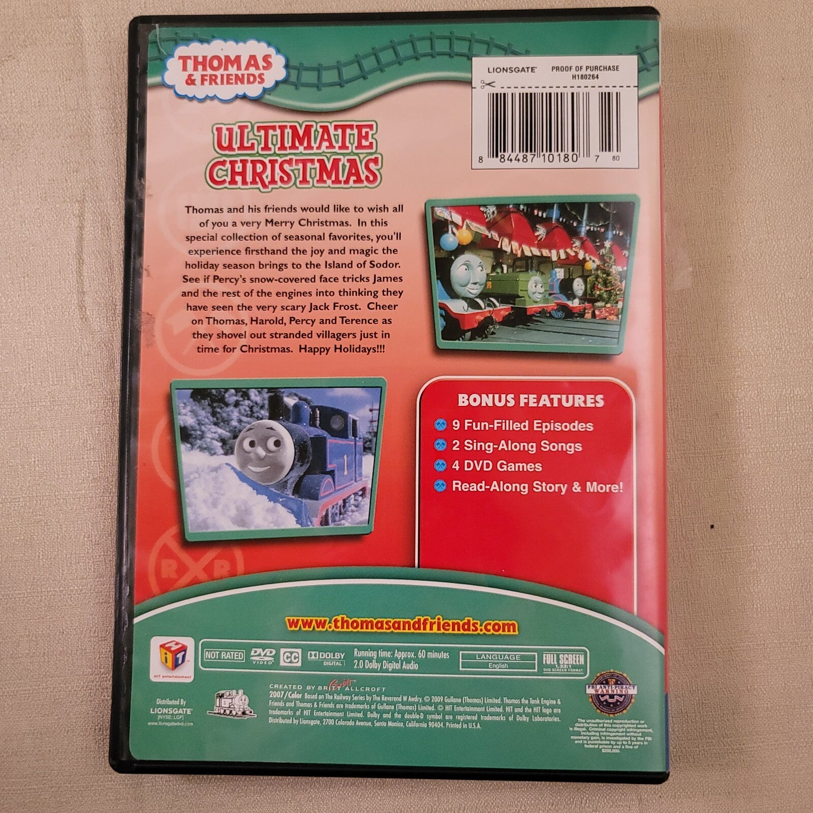 Thomas and Friends: Ultimate Christmas (DVD bundle) Animals Aboard! - Tested