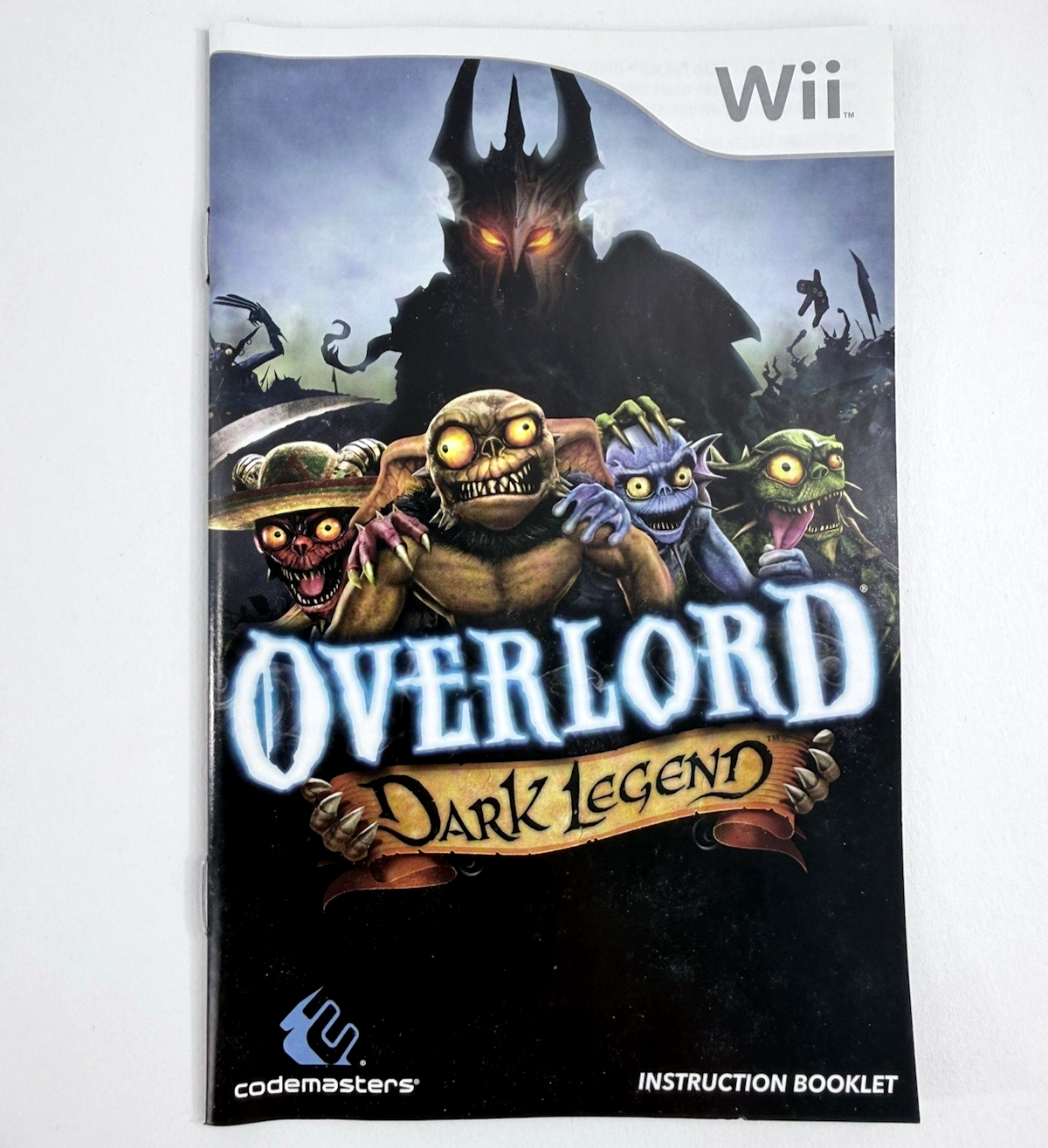 Overlord: Dark Legend (Nintendo Wii, 2009) Game, Case, Manual - Tested
