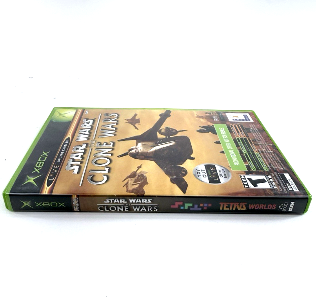 Star Wars: The Clone Wars/Tetris Worlds (Xbox, 2003) Game Case Manuals Insert