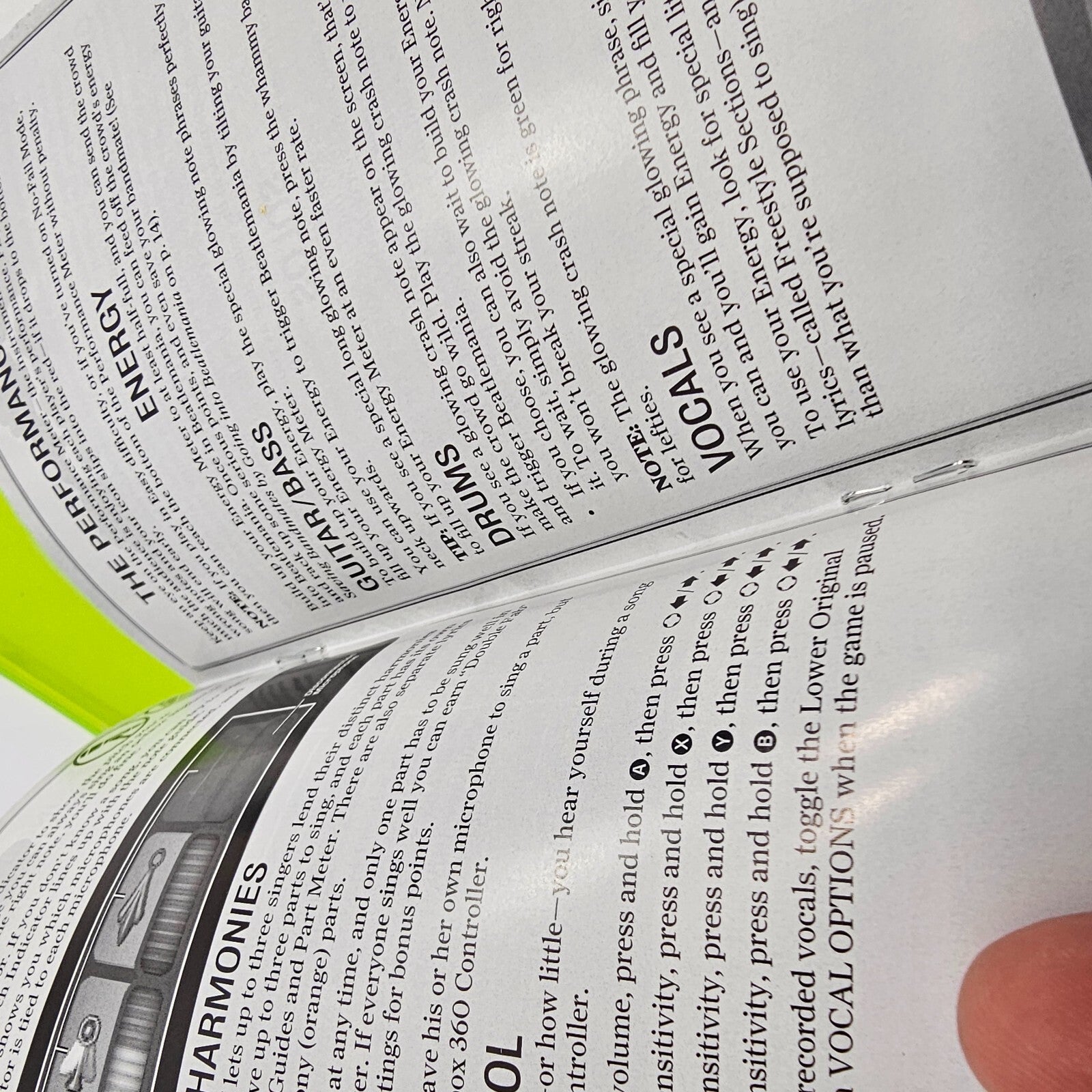 Beatles: Rock Band (Microsoft Xbox 360, 2009) Game Case Manual Insert - Tested