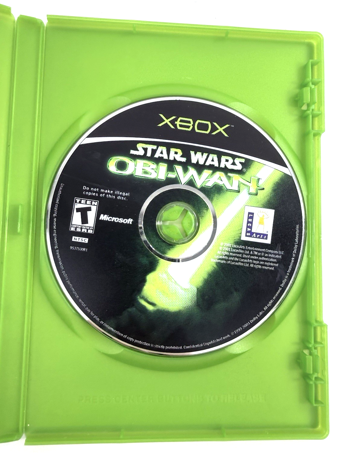Star Wars: Obi-Wan (Microsoft Xbox, 2001) Game and Case - Tested