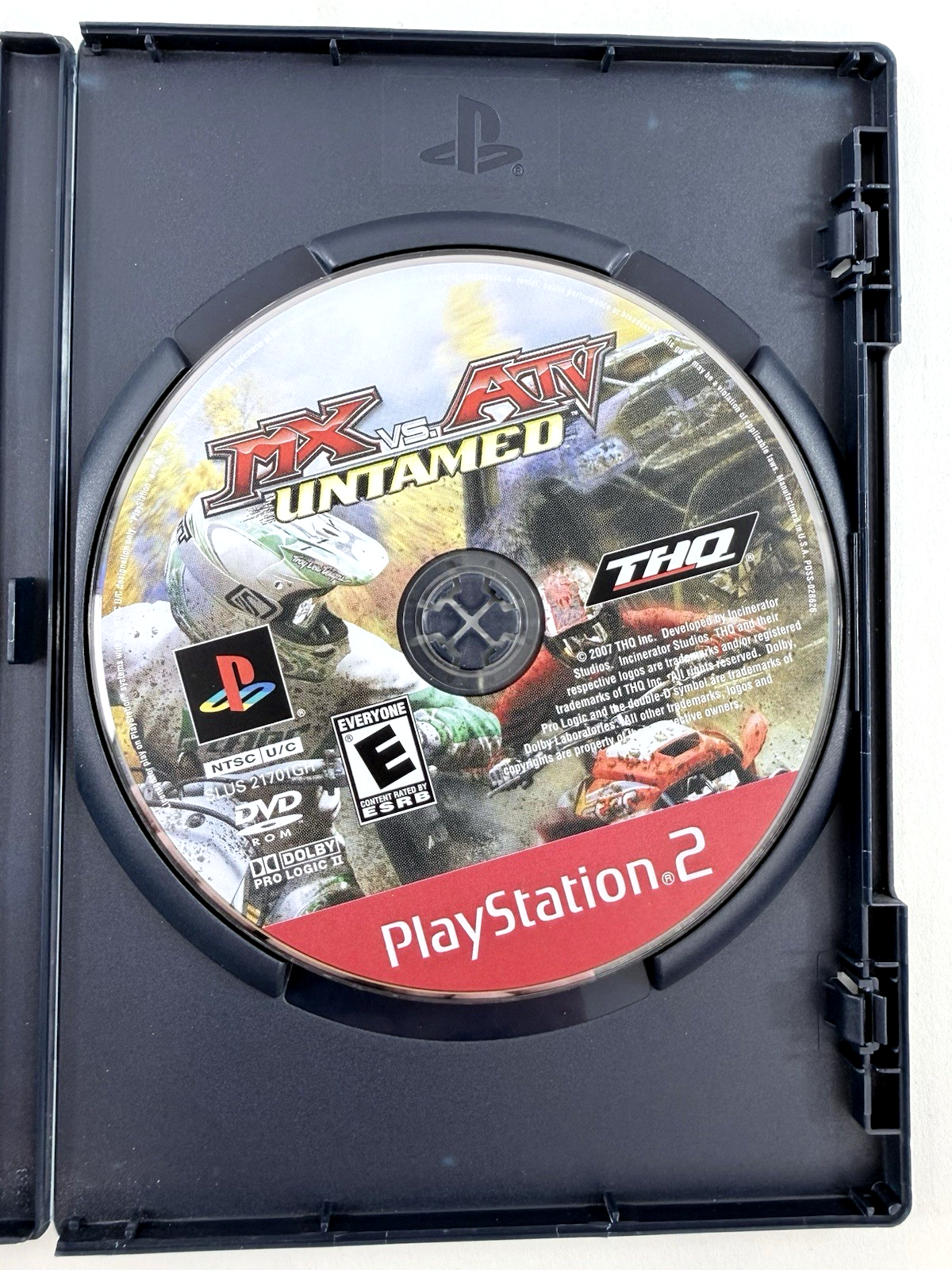 MX vs. ATV Untamed (Sony PlayStation 2, 2007) Game and Case - Tested and Working