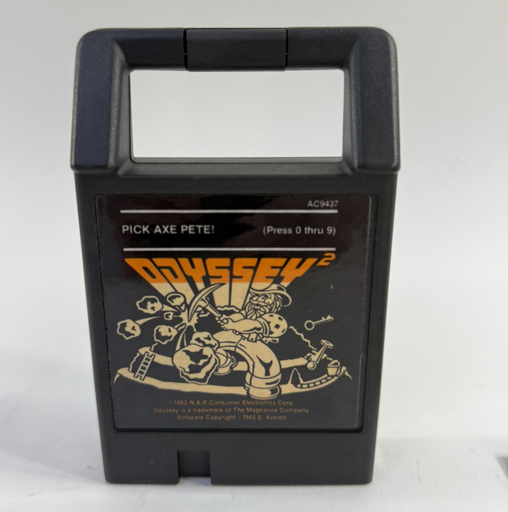 Pick Axe Pete! (Odyssey 2/Videopac, 1982) Game Box Manual - Tested and Working