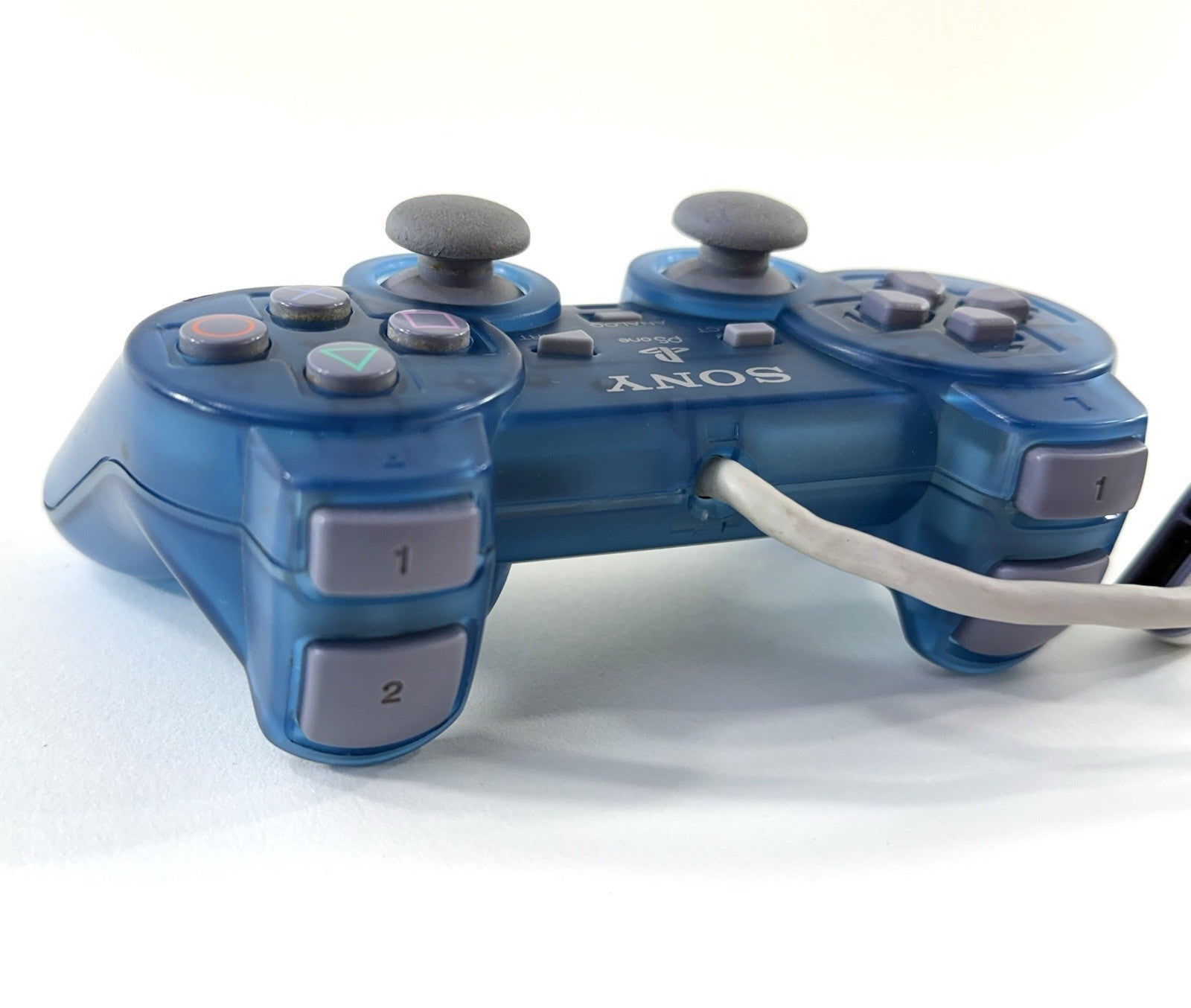 Sony PlayStation PSOne DualShock Island Blue Controller - Tested and Working