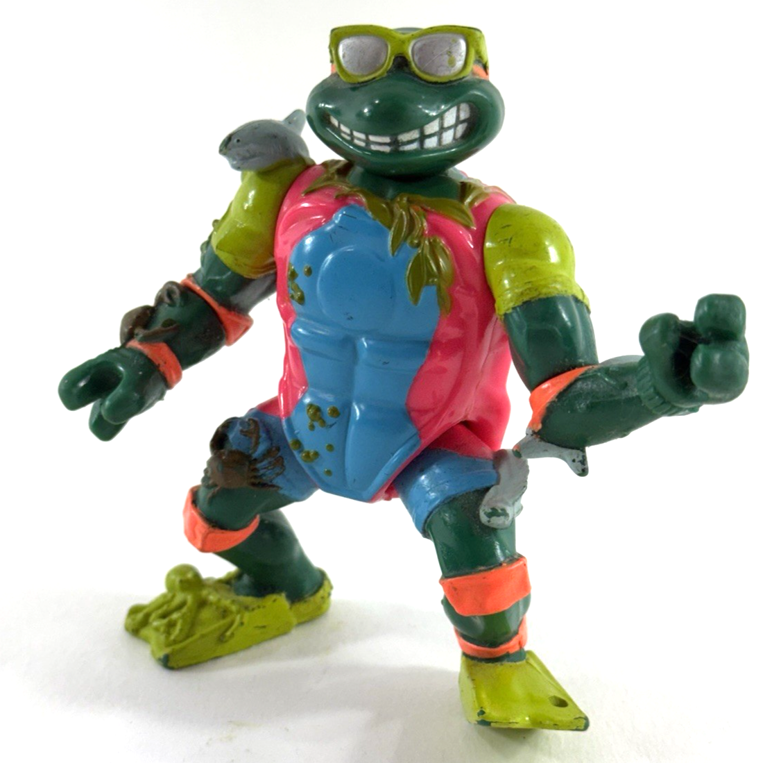 Playmates 1990 Teenage Mutant Ninja Turtles 5" Mike The Sewer Surfer Figure