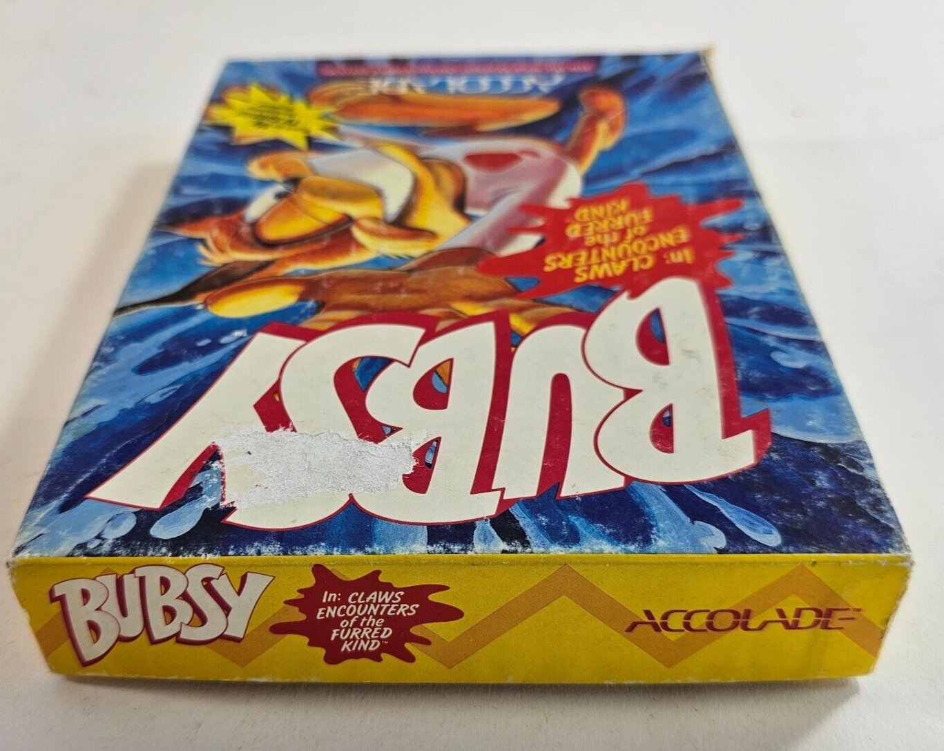 Bubsy (Sega Genesis, 1994) Game Box Manual Cards - Tested and Working