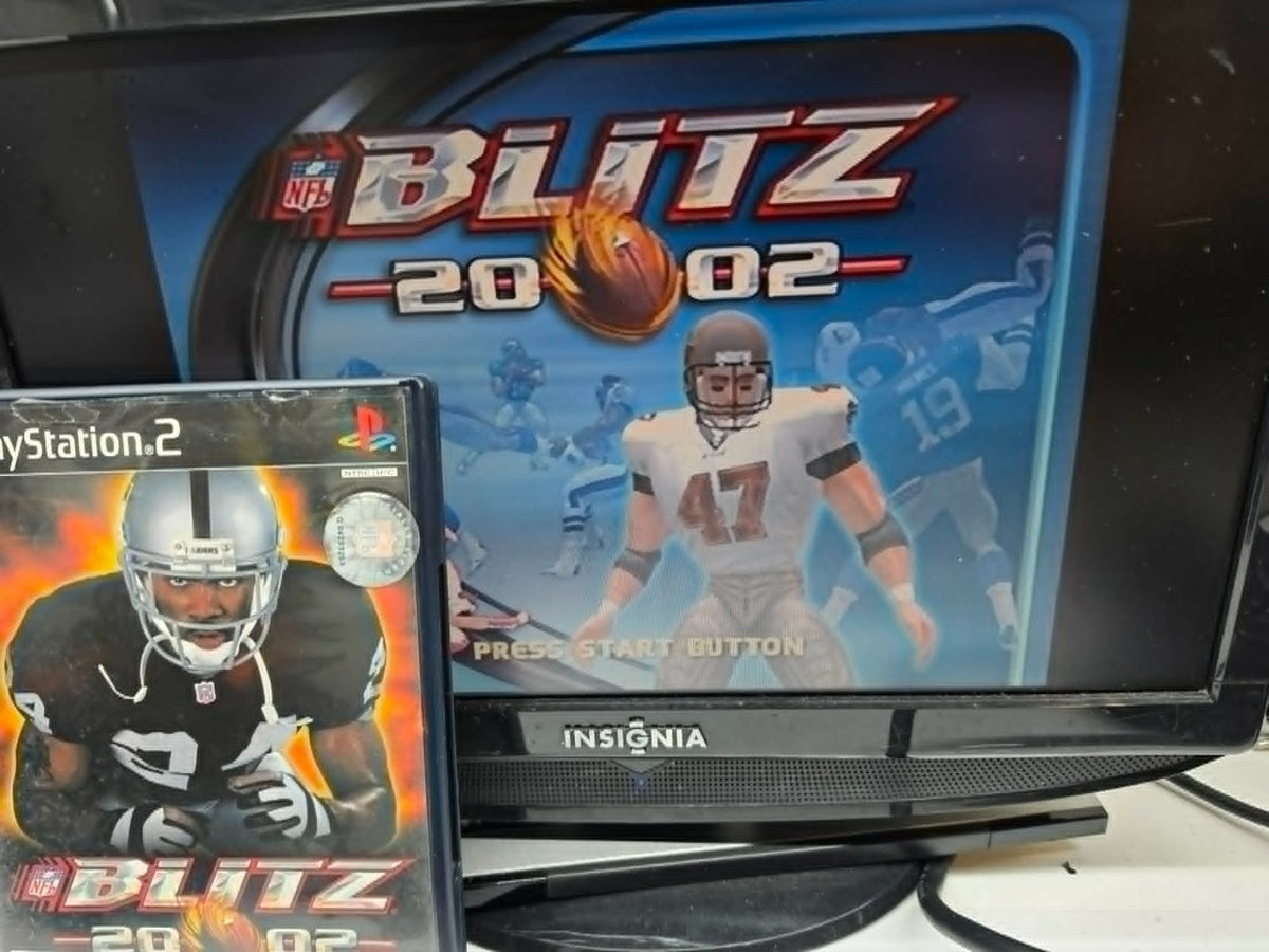 NFL Blitz 2002 (PlayStation 2, 2001) Game Case Manual Registration Card - Tested