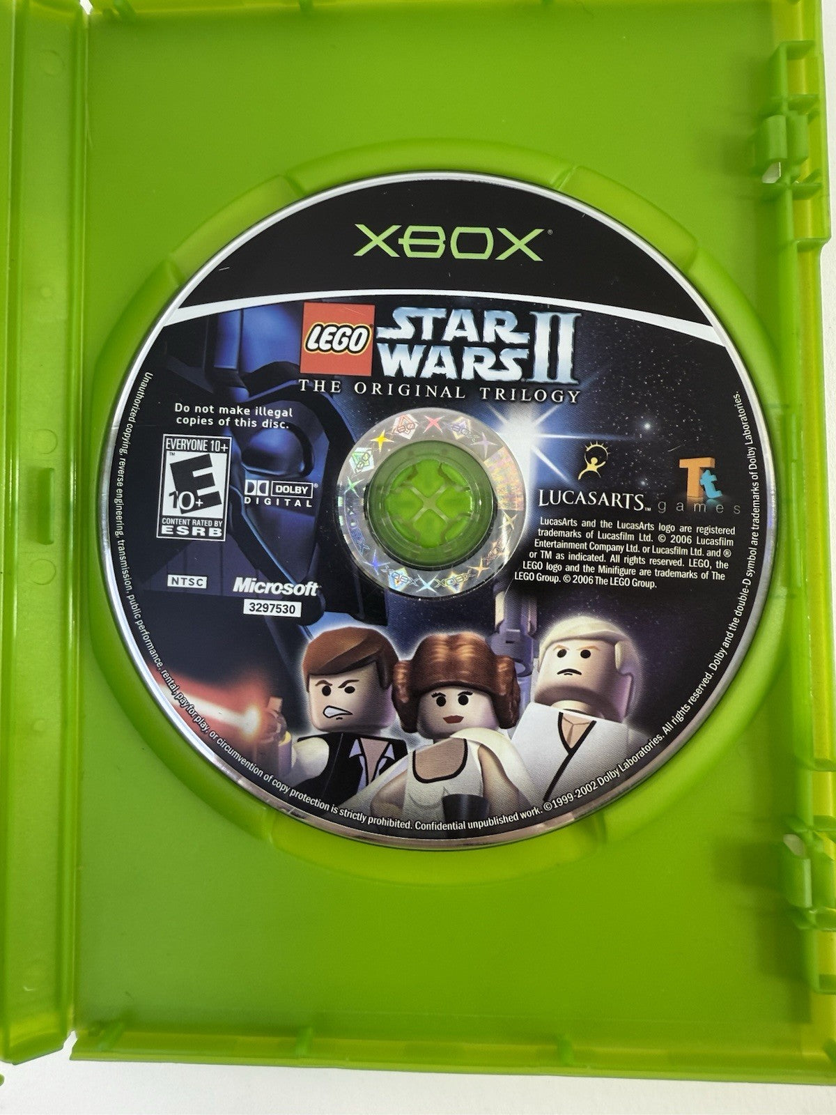 LEGO Star Wars II: The Original Trilogy (Xbox ,2006) Game and Case - Tested