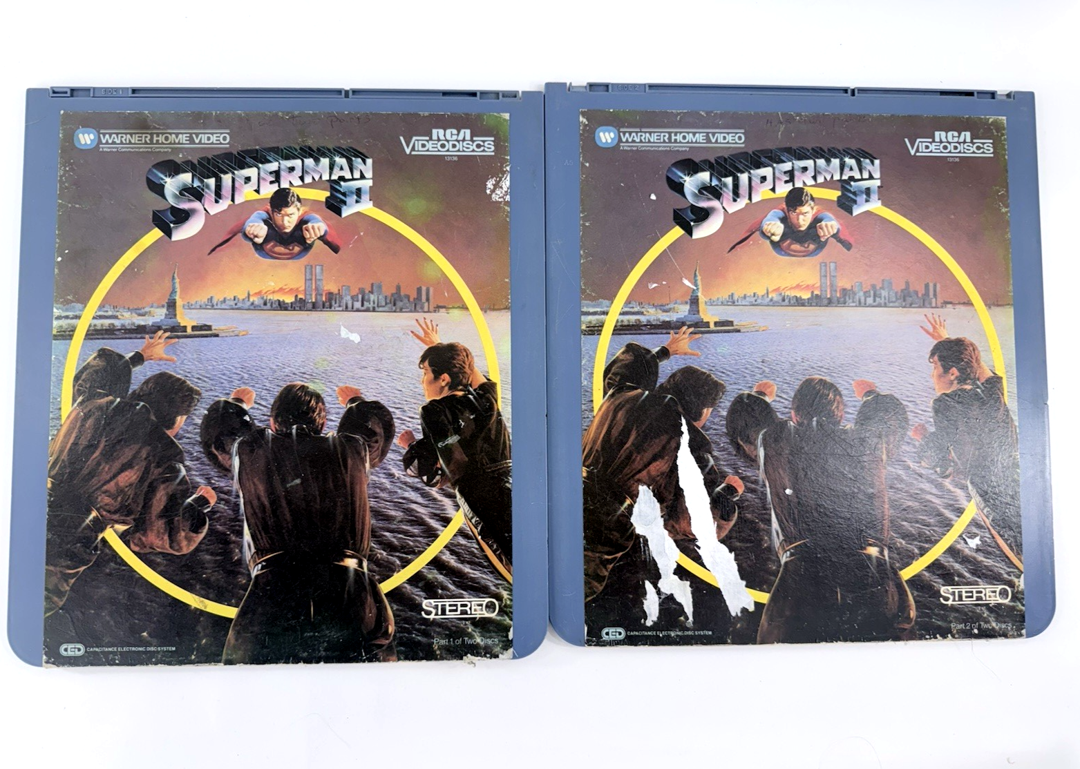 Superman II (RCA Videodisc, 1983) Discs 1 & 2 - Complete Christopher Reeve Film