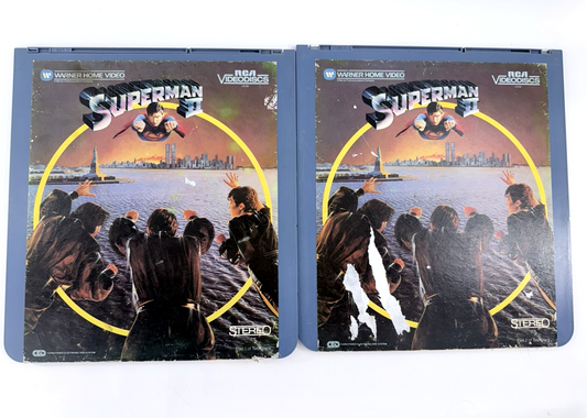Superman II (RCA Videodisc, 1983) Discs 1 & 2 - Complete Christopher Reeve Film