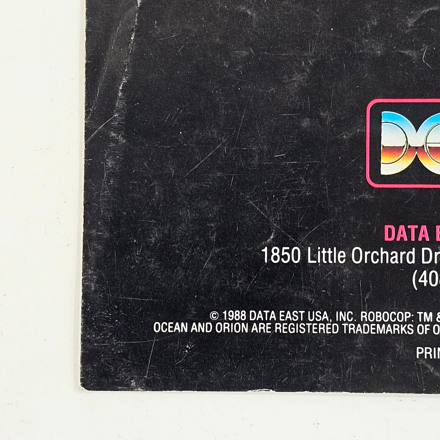 Robocop (Nintendo Entertainment System, 1988) Replacement Instruction Manual