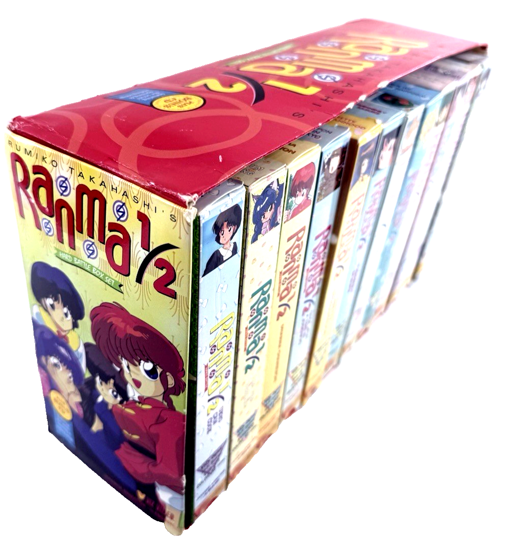 VIZ Video Ranma 1/2 Hard Battle Box Set (VHS, 1999, Dubbed) - No CD - Tested