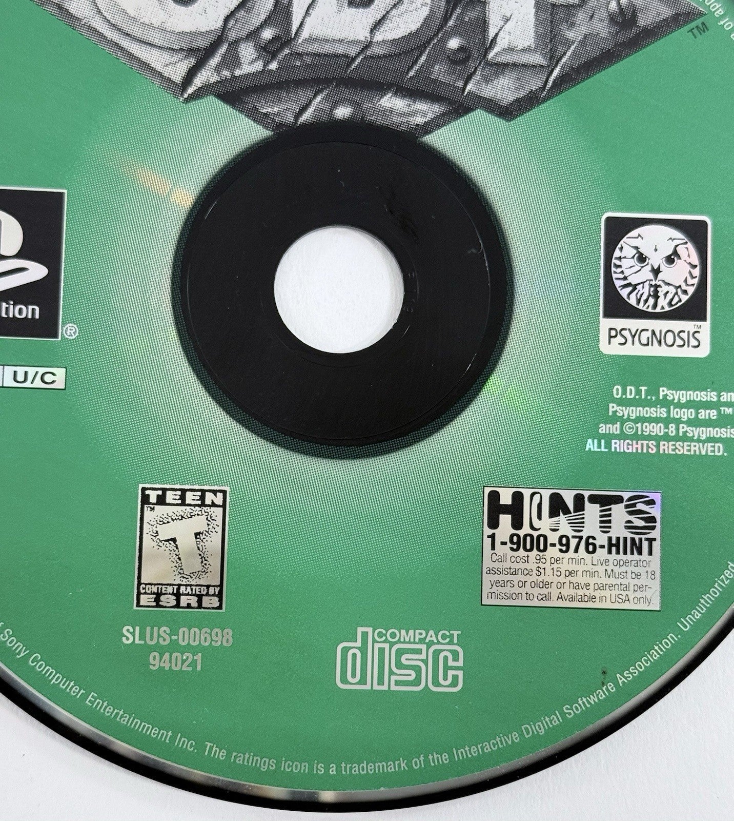 O.D.T. Escape or Die Trying (PlayStation 1, 1998) Game Disc - Tested and Working