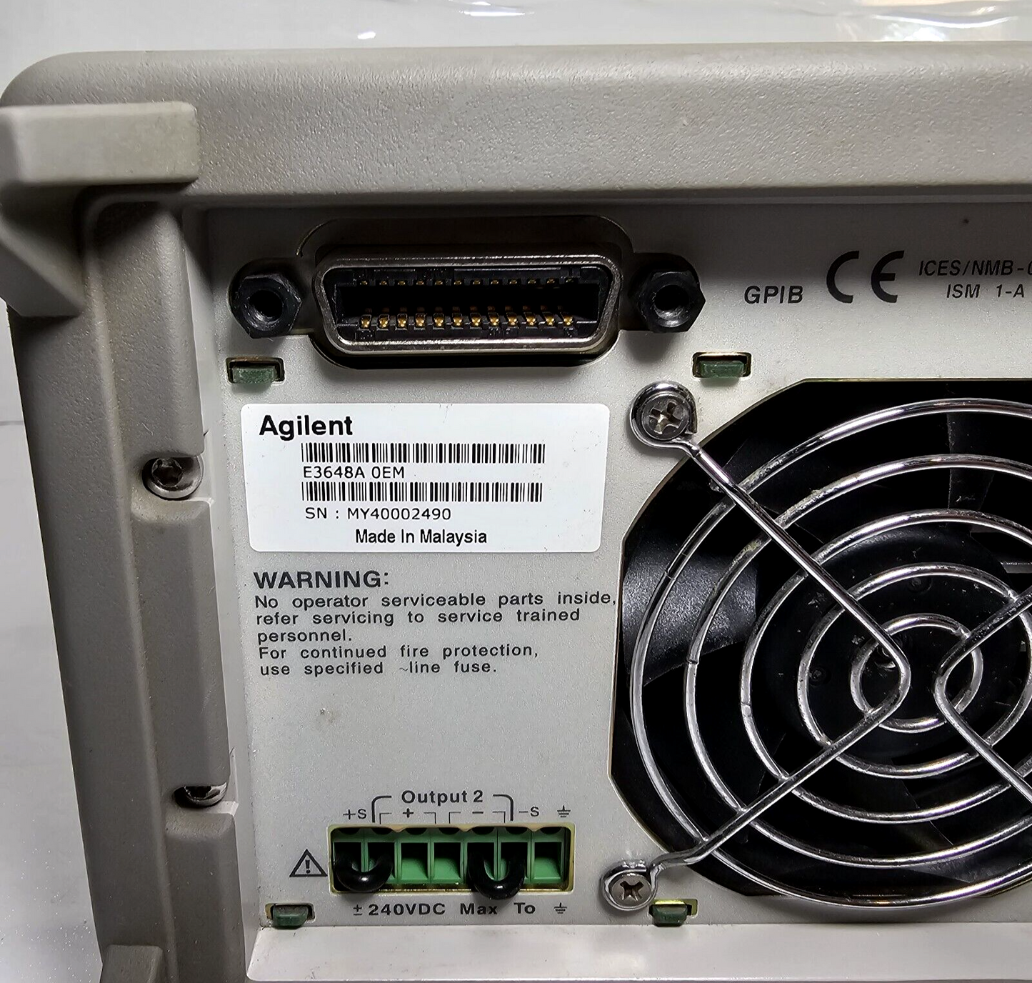 Agilent E3648A Dual Output DC Power Supply 0-8V,5A/0-20V,2.5A - Tested - 2490