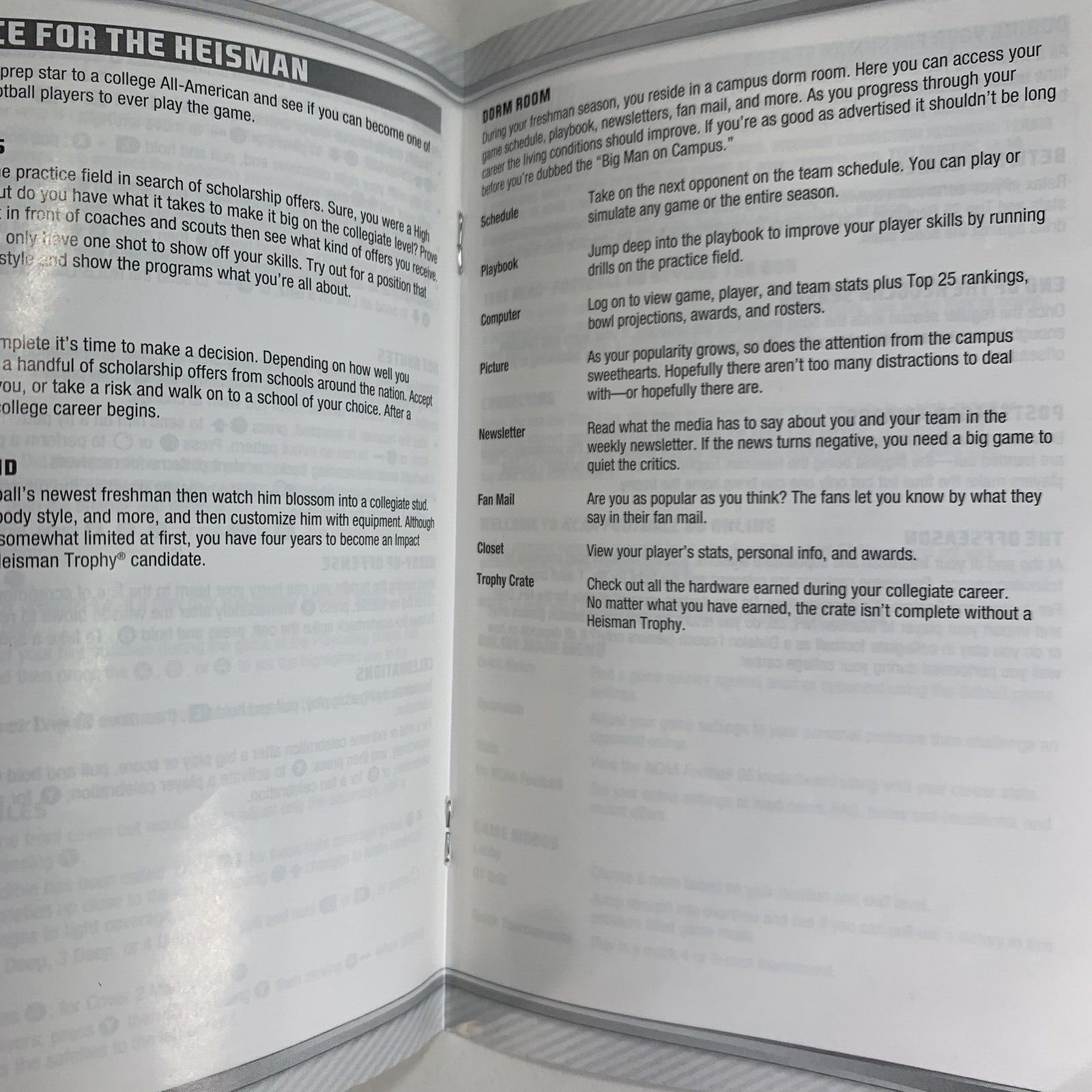 NCAA Football 06 (Microsoft Xbox, 2005) Game Case Manual - Tested