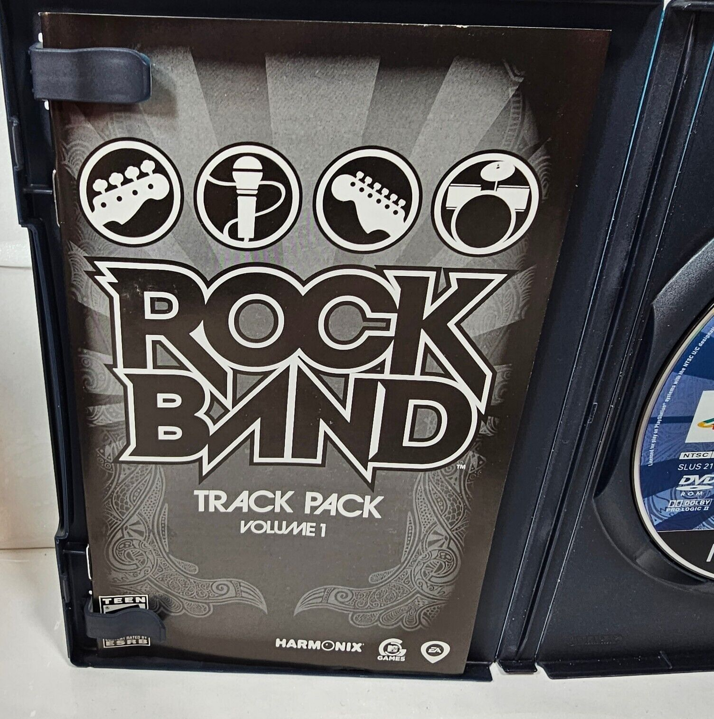 Rock Band: Track Pack Vol. 1  (PlayStation 2, 2008) Game Case Manual CIB