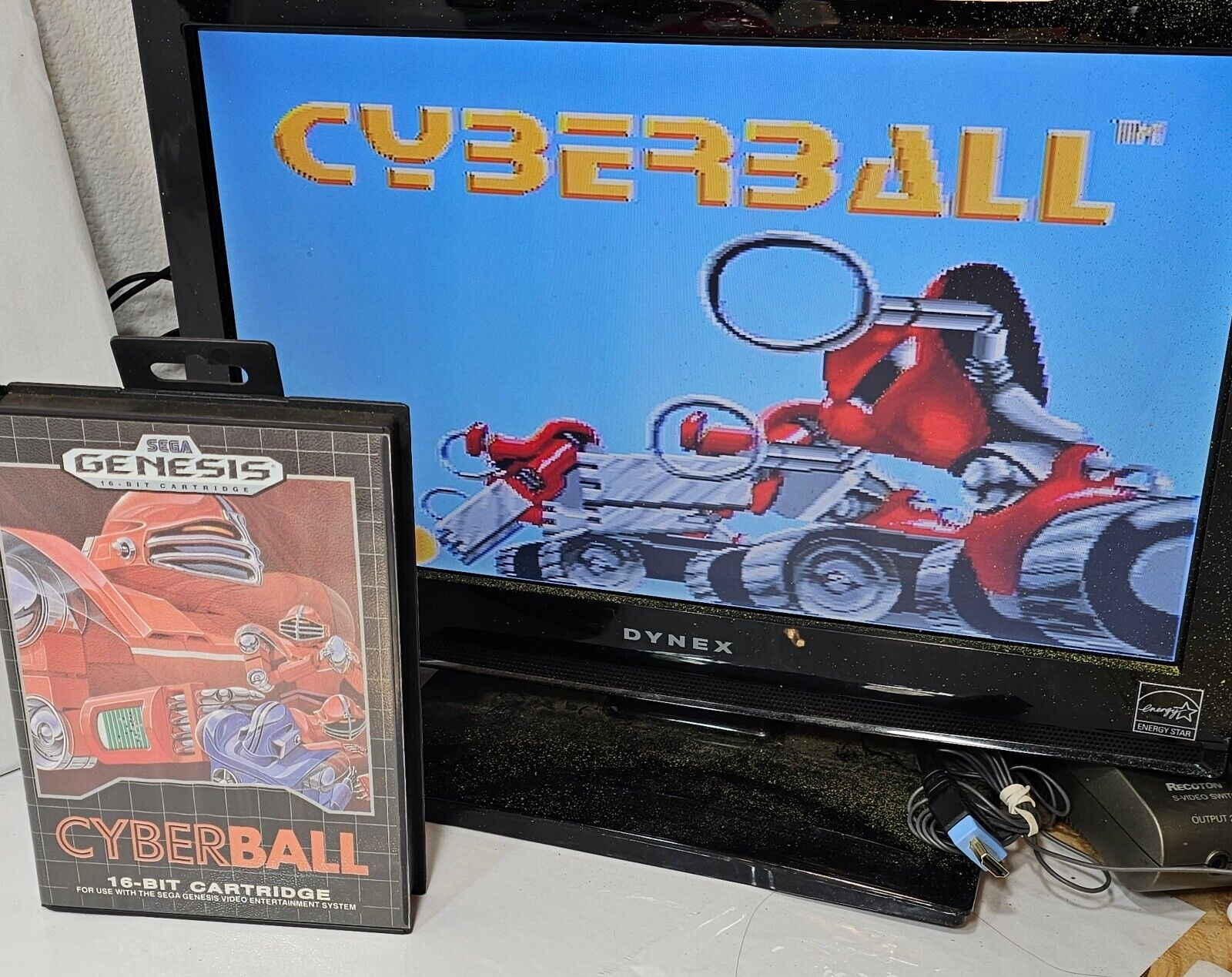 Cyberball (Sega Genesis, 1990) Game Case Manual - Tested and Working