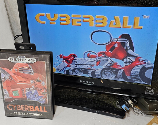 Cyberball (Sega Genesis, 1990) Game Case Manual - Tested and Working