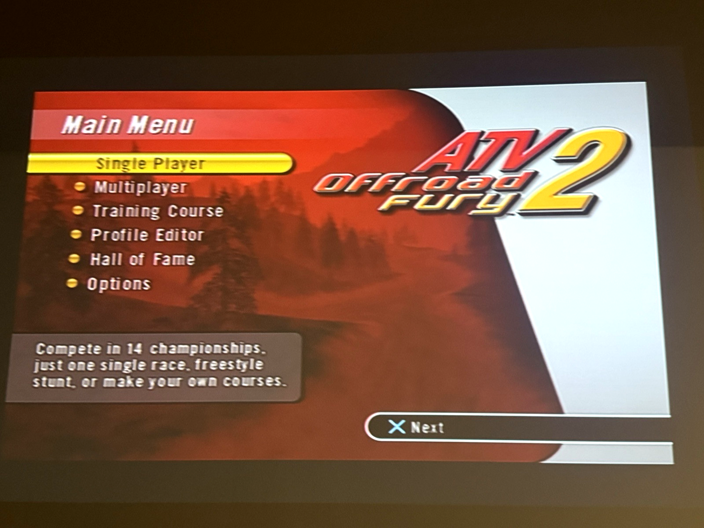 ATV Offroad Fury 2 (Sony PlayStation 2, 2002) Game and Case - Tested and Working